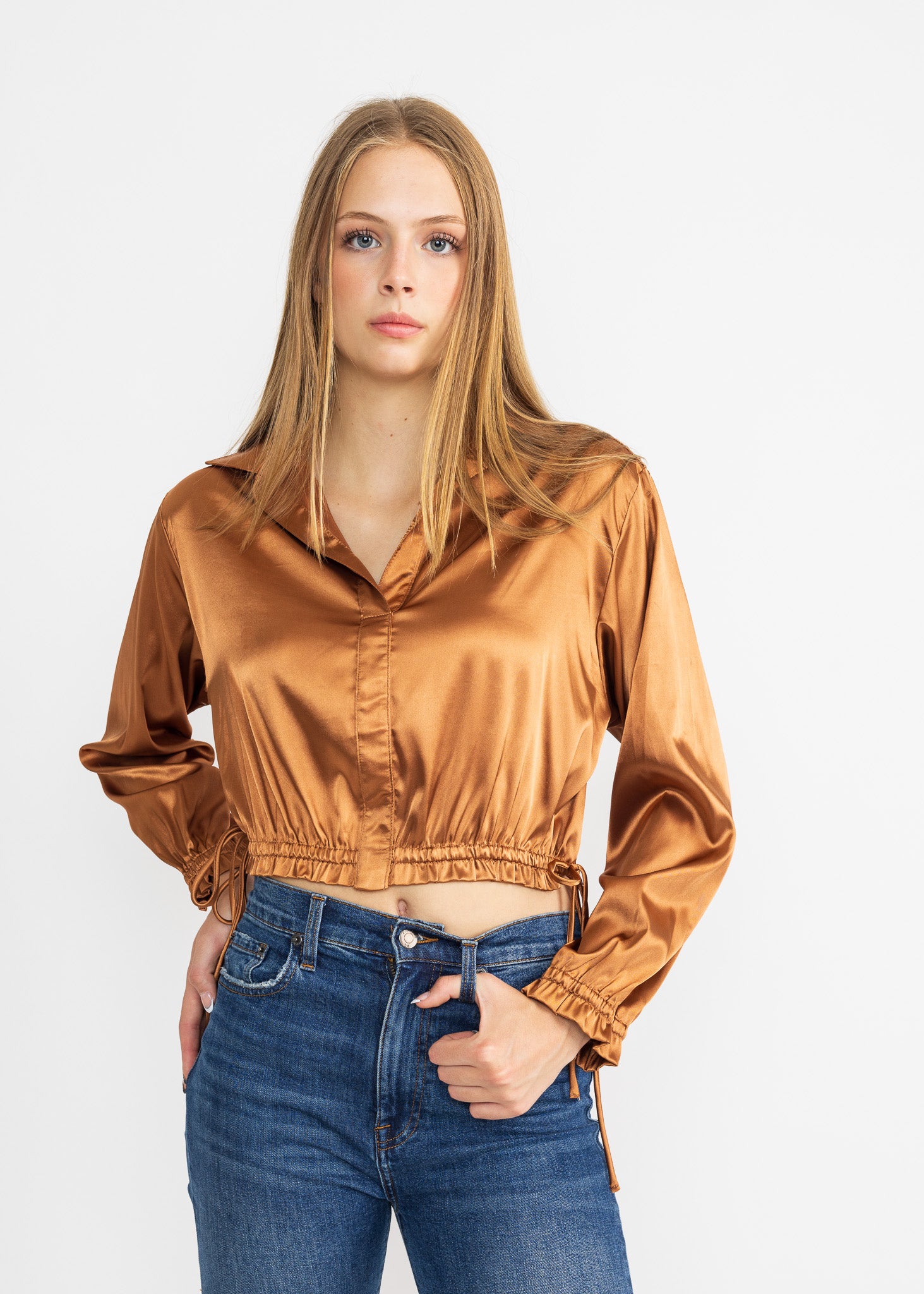 BLONDIE TOP satin