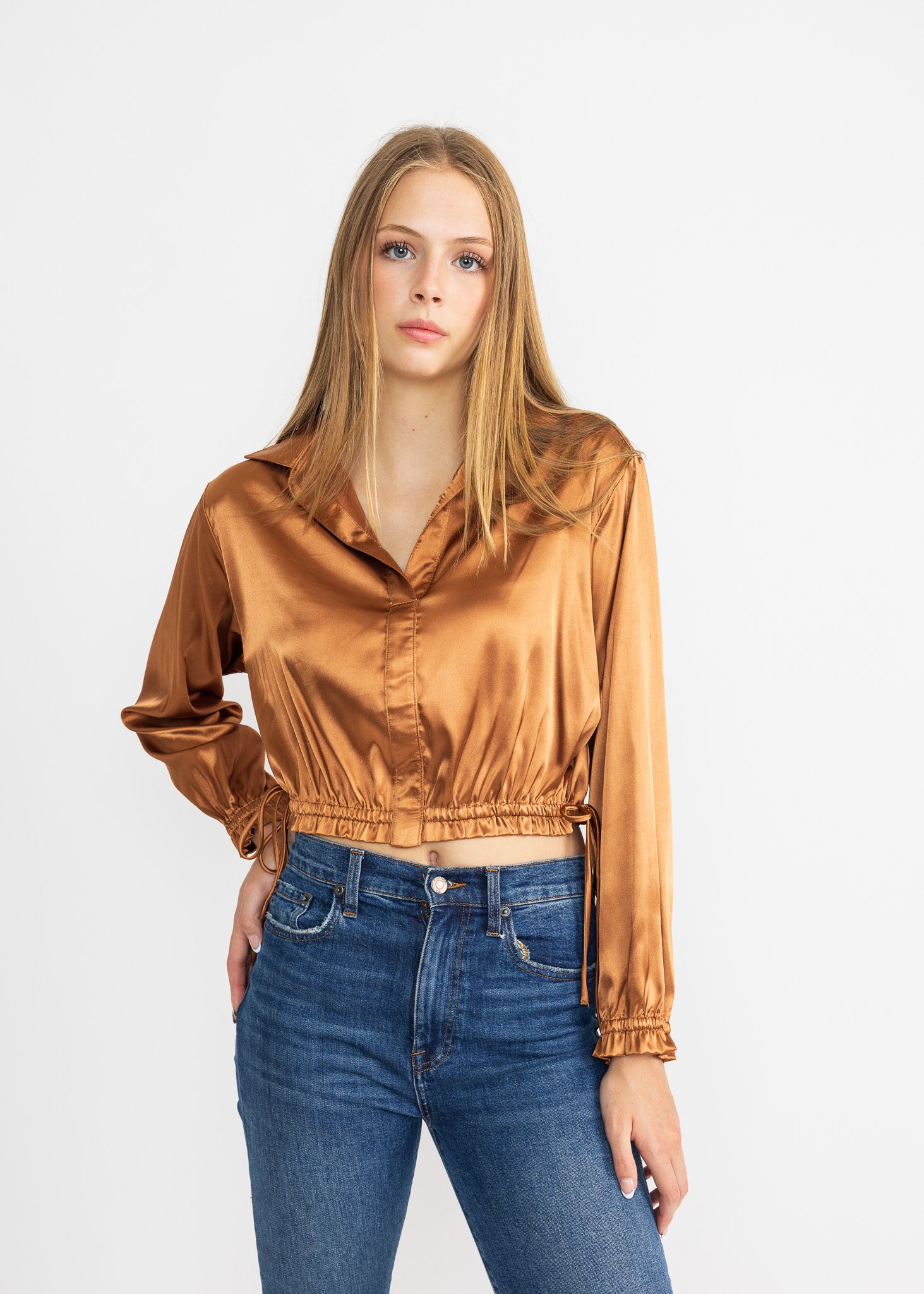 BLONDIE TOP satin