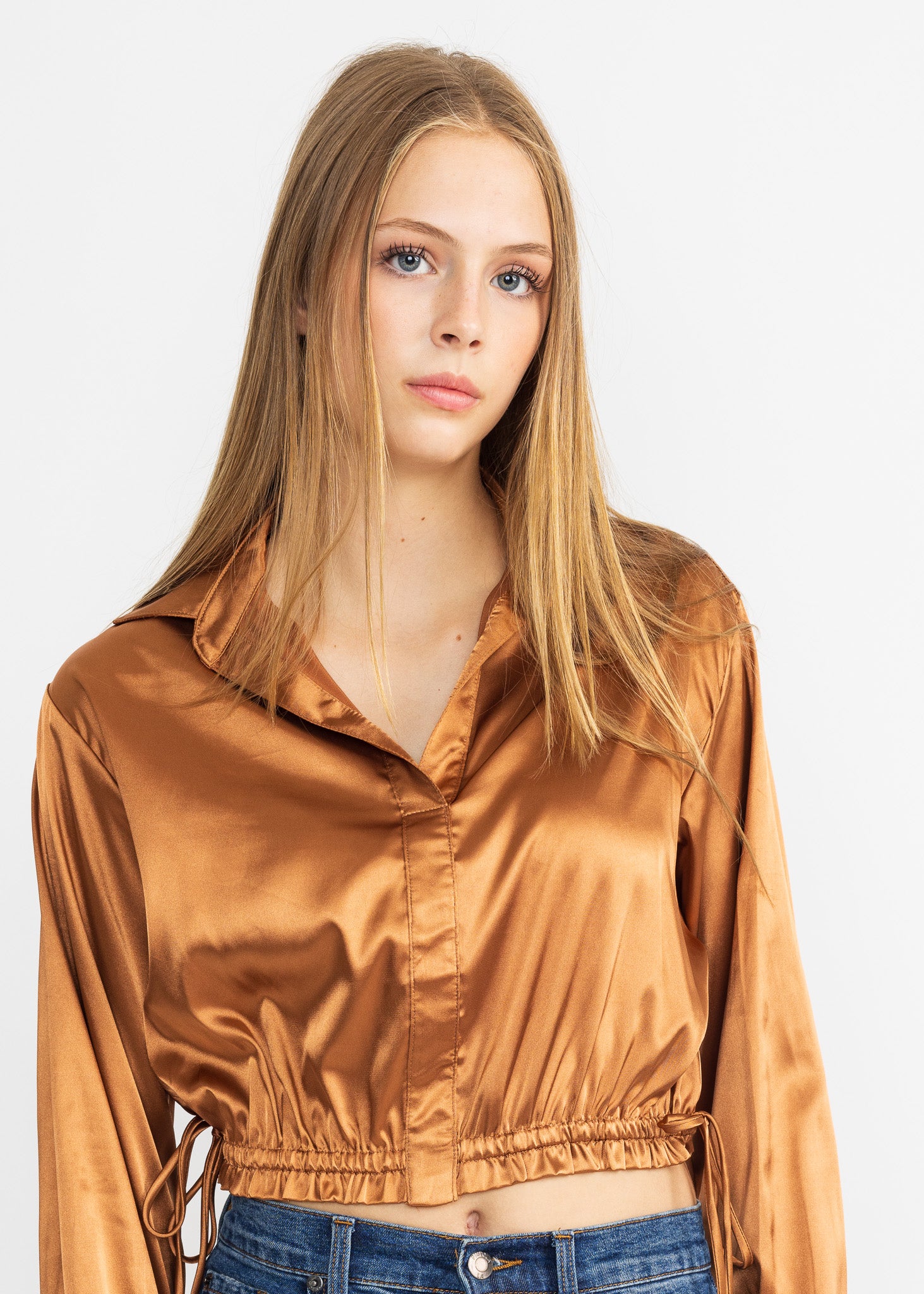 BLONDIE TOP satin