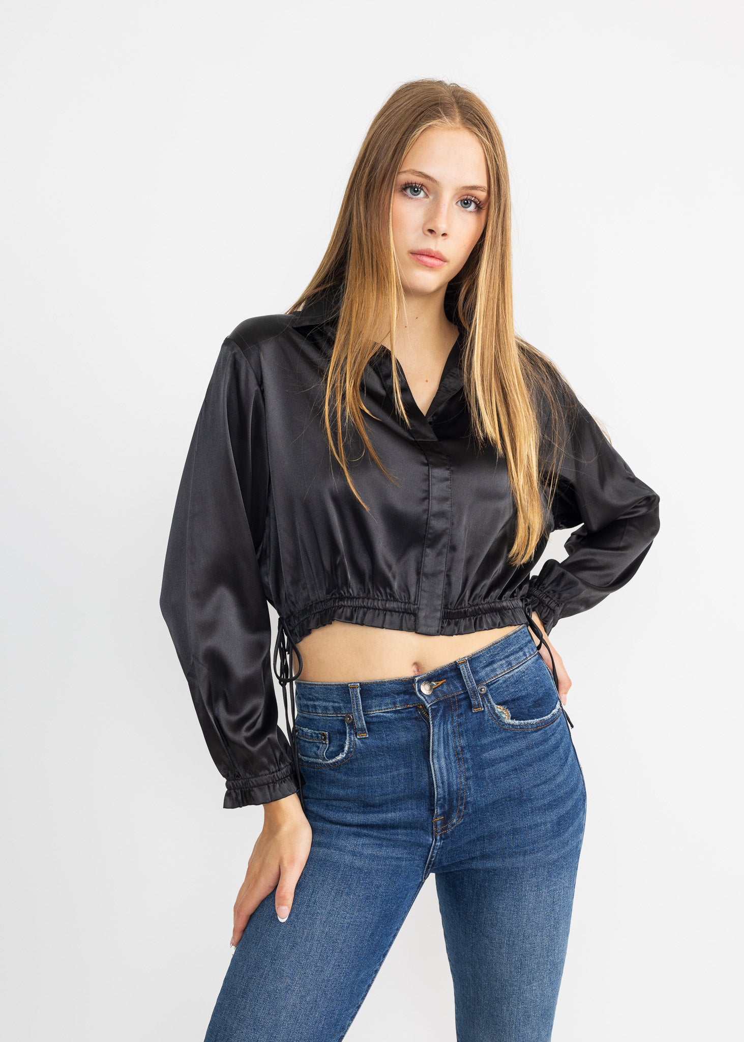 BLONDIE TOP satin