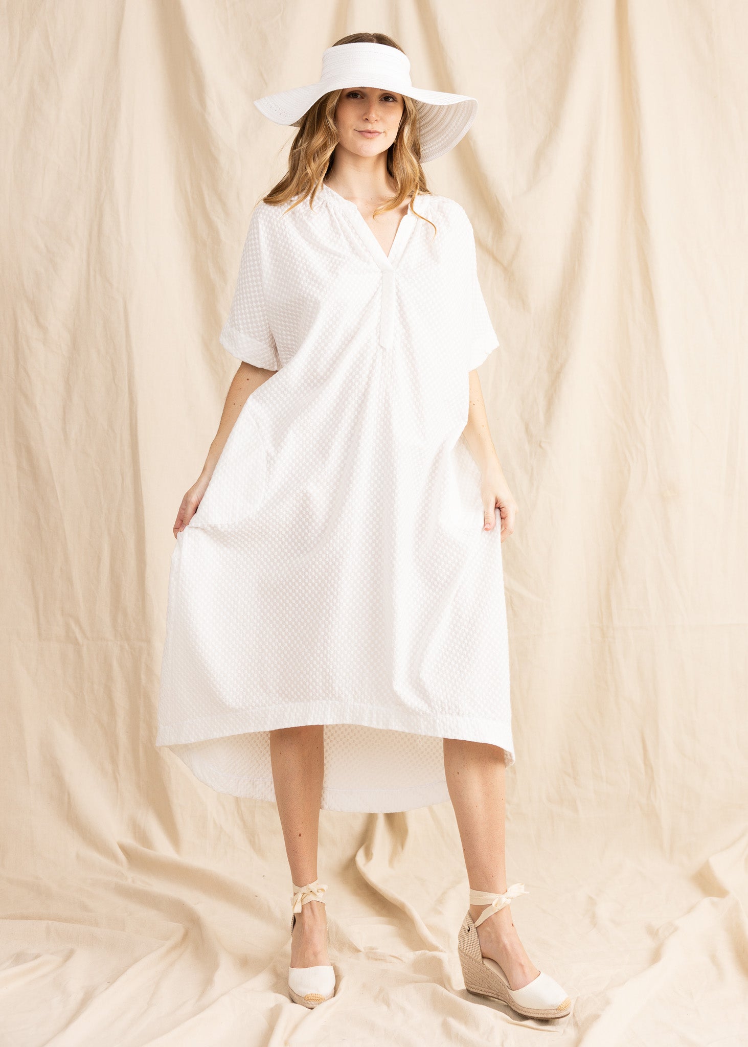 MERRICK 3/4 DRESS cotton