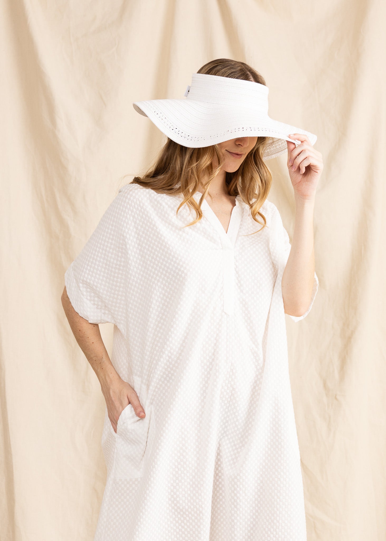 MERRICK 3/4 DRESS cotton