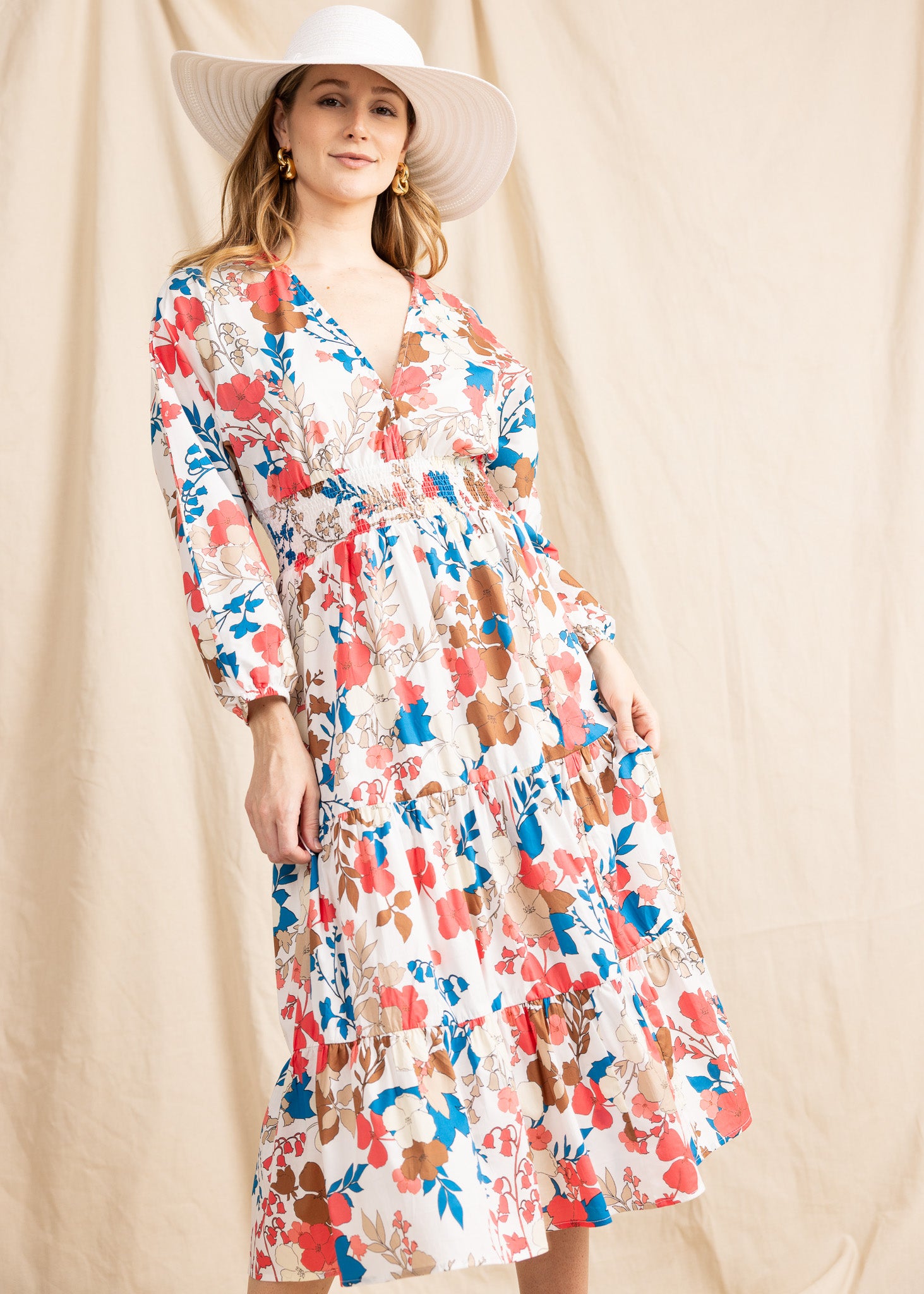 IZZY MAXI DRESS 0225 print