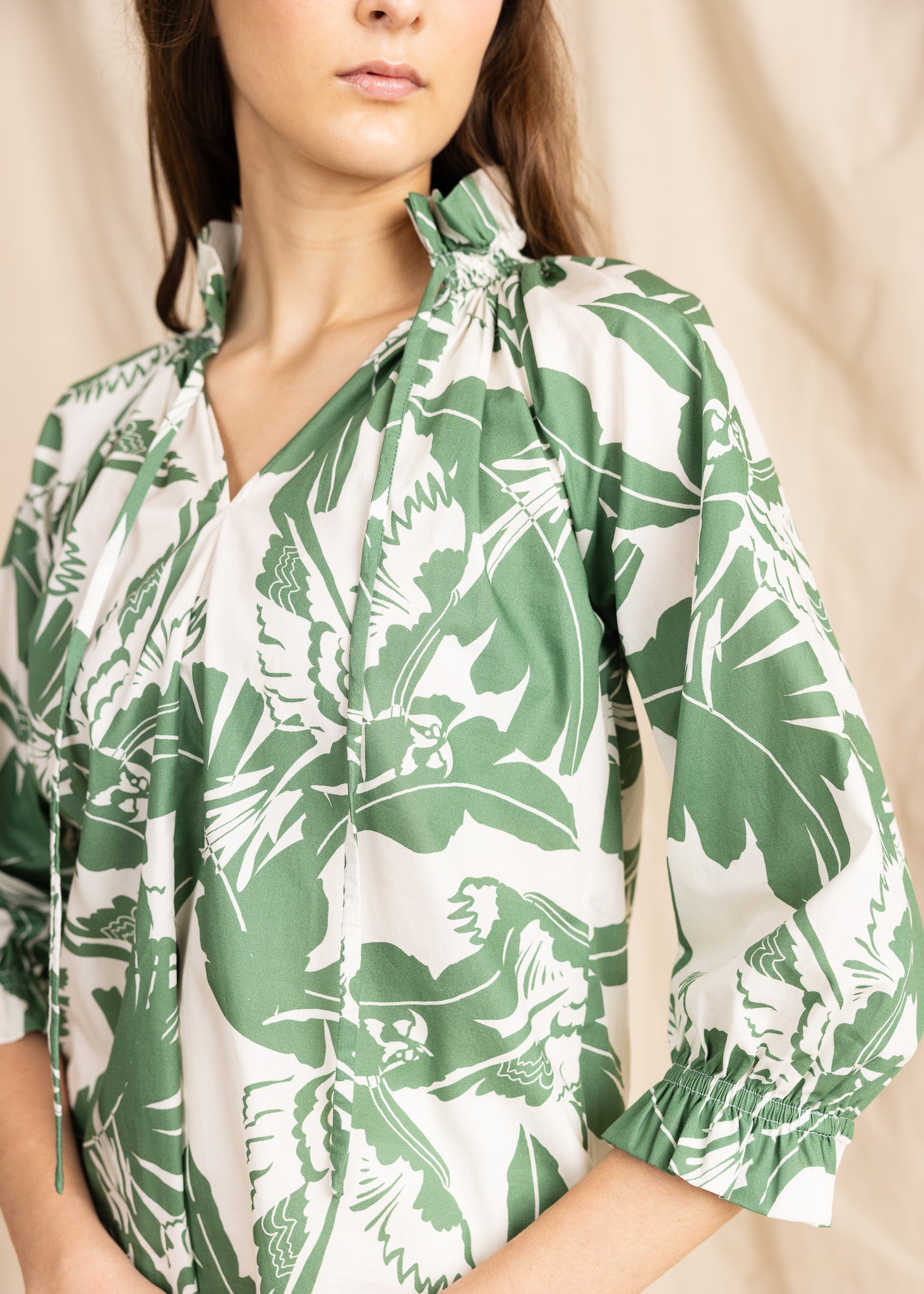 YanaK BELMONT blouse featuring a vibrant print, showcasing a stylish top design in a flattering cut.