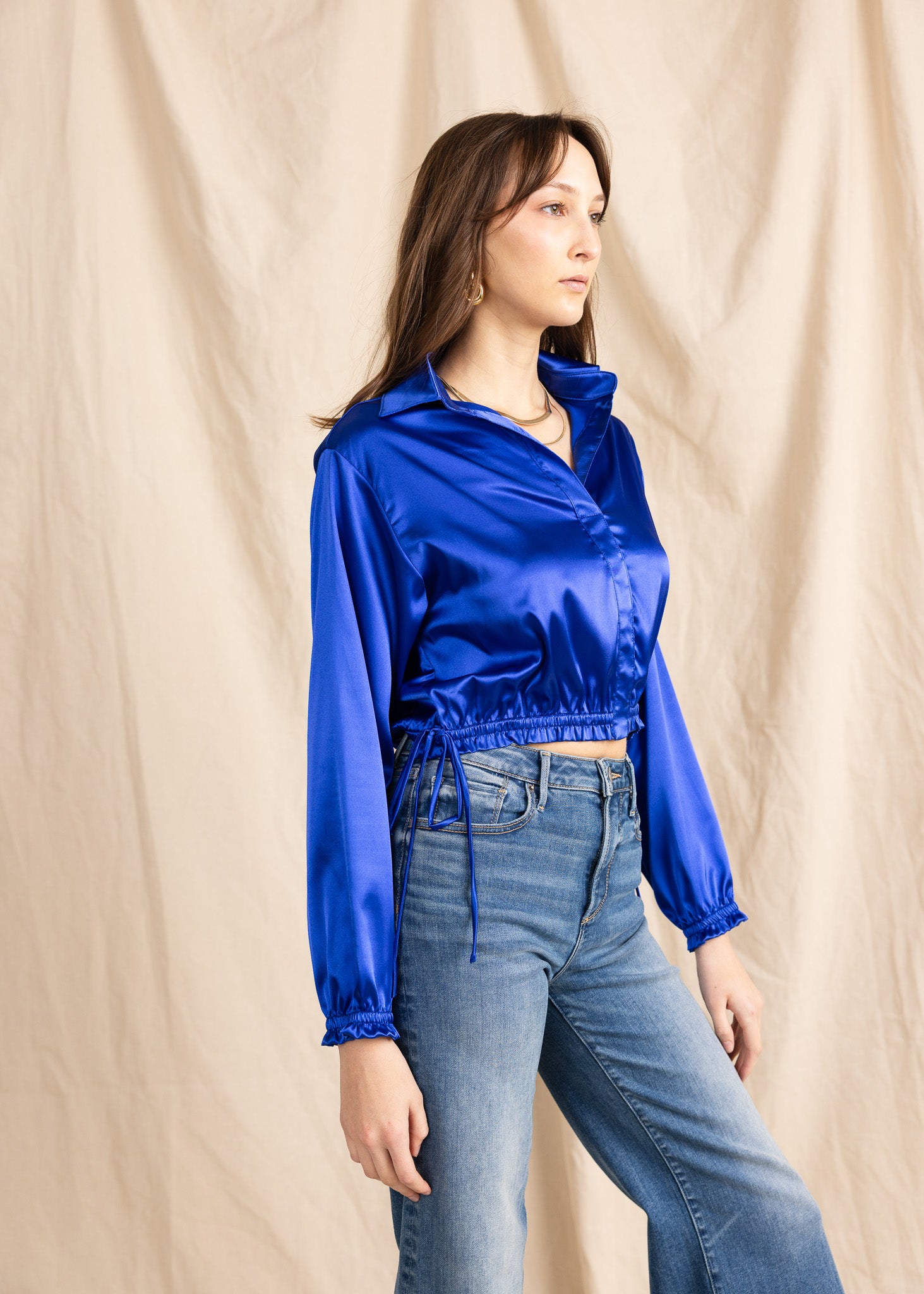 BLONDIE TOP satin