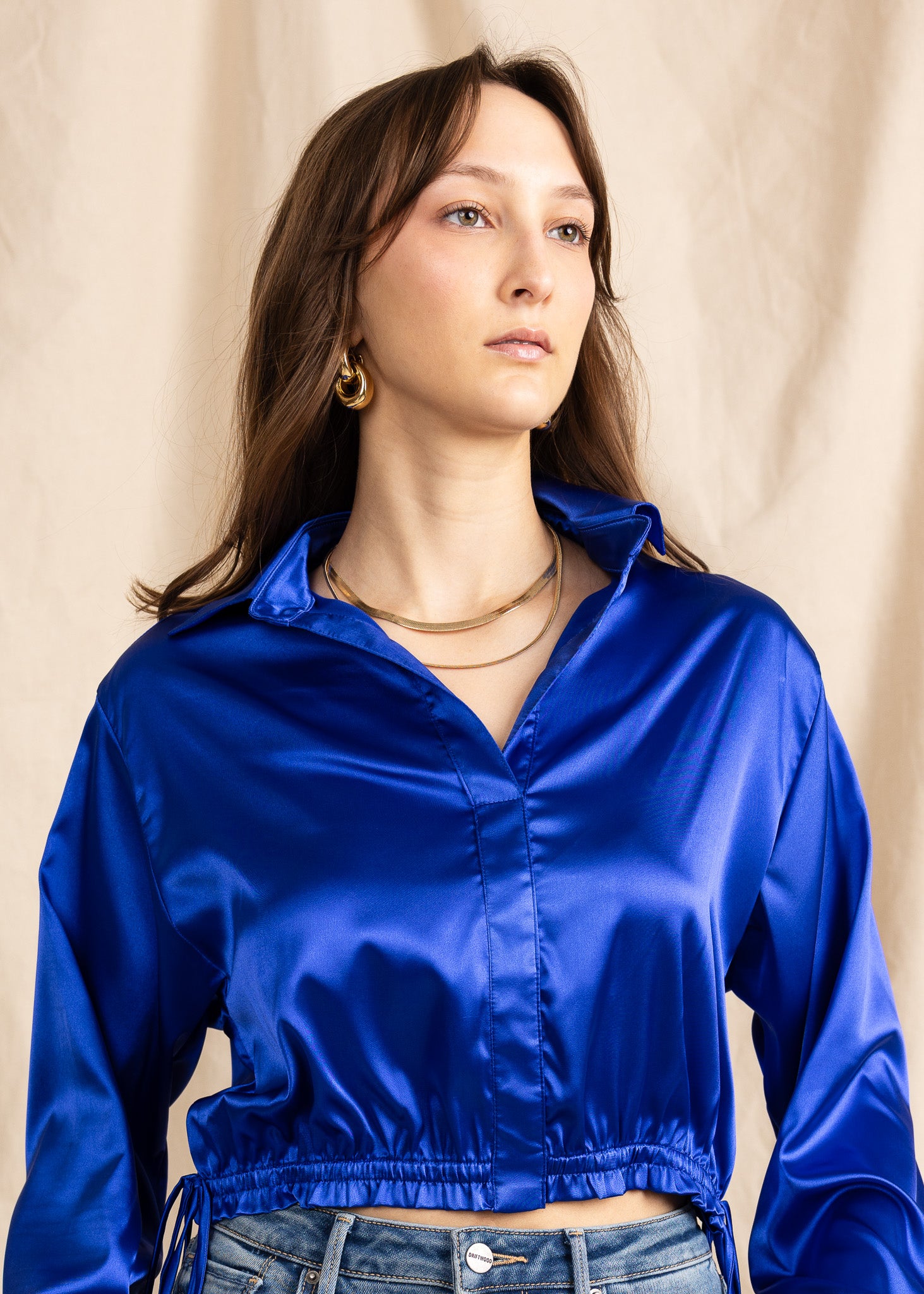 BLONDIE TOP satin
