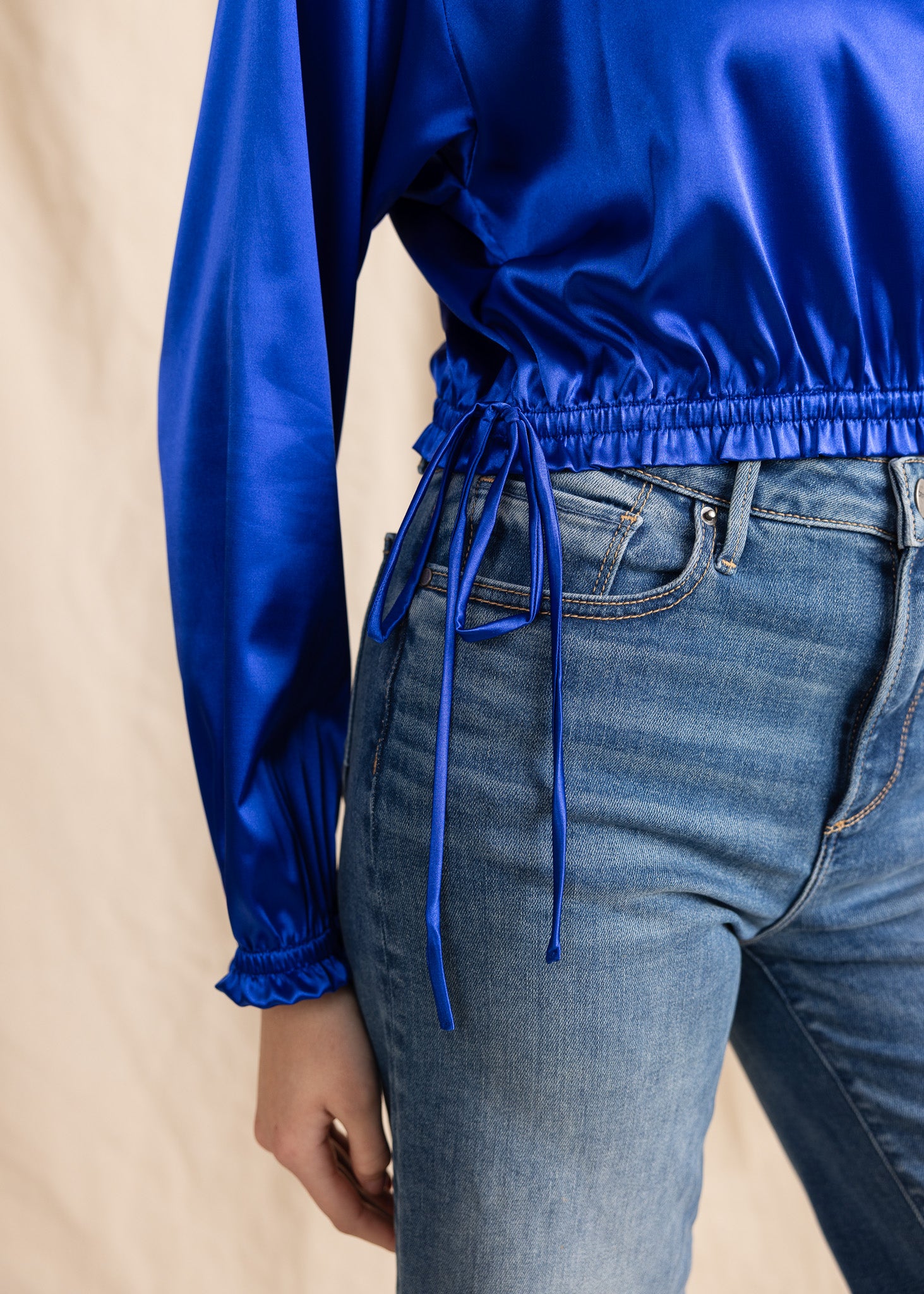 BLONDIE TOP satin