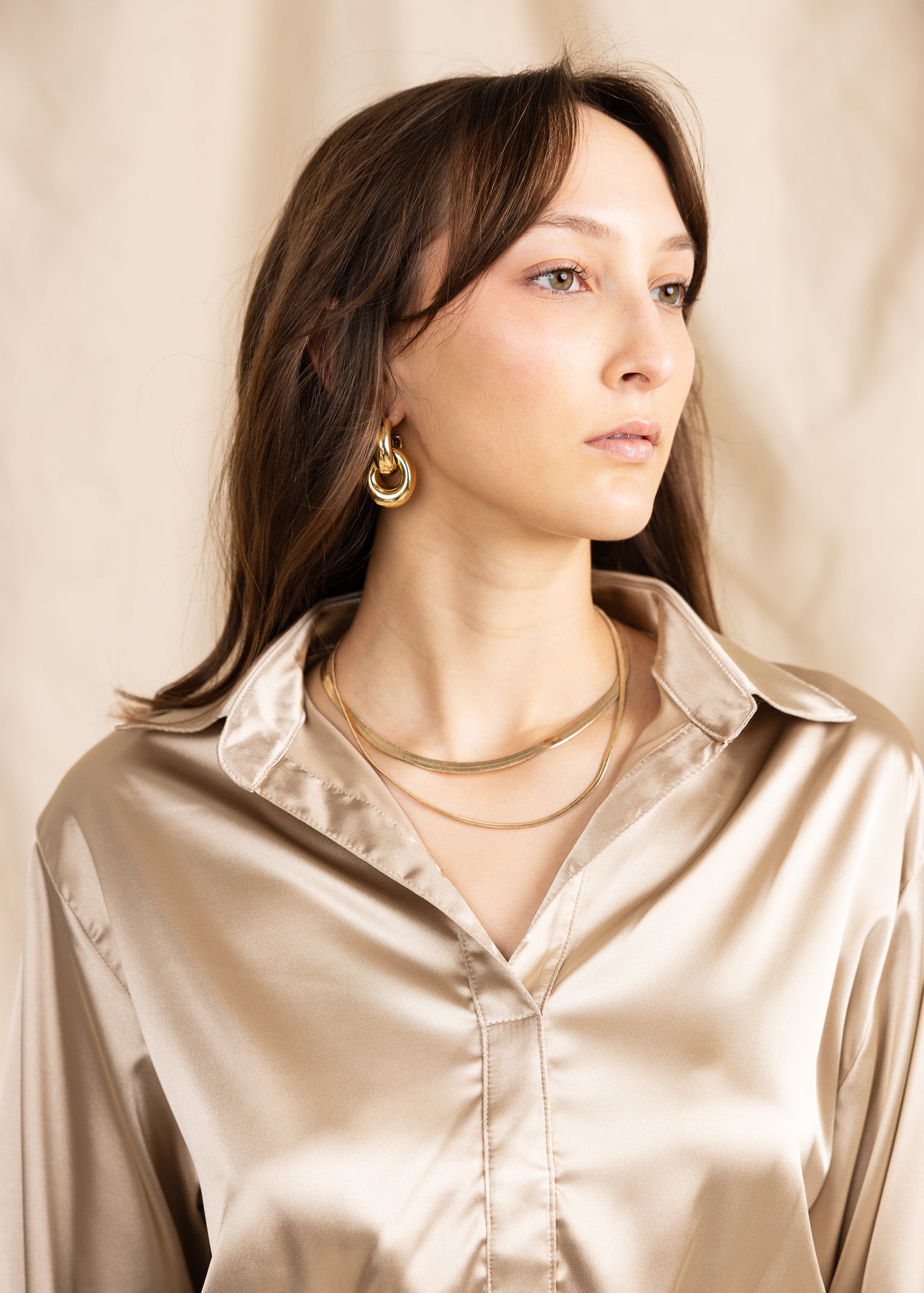 BLONDIE TOP satin