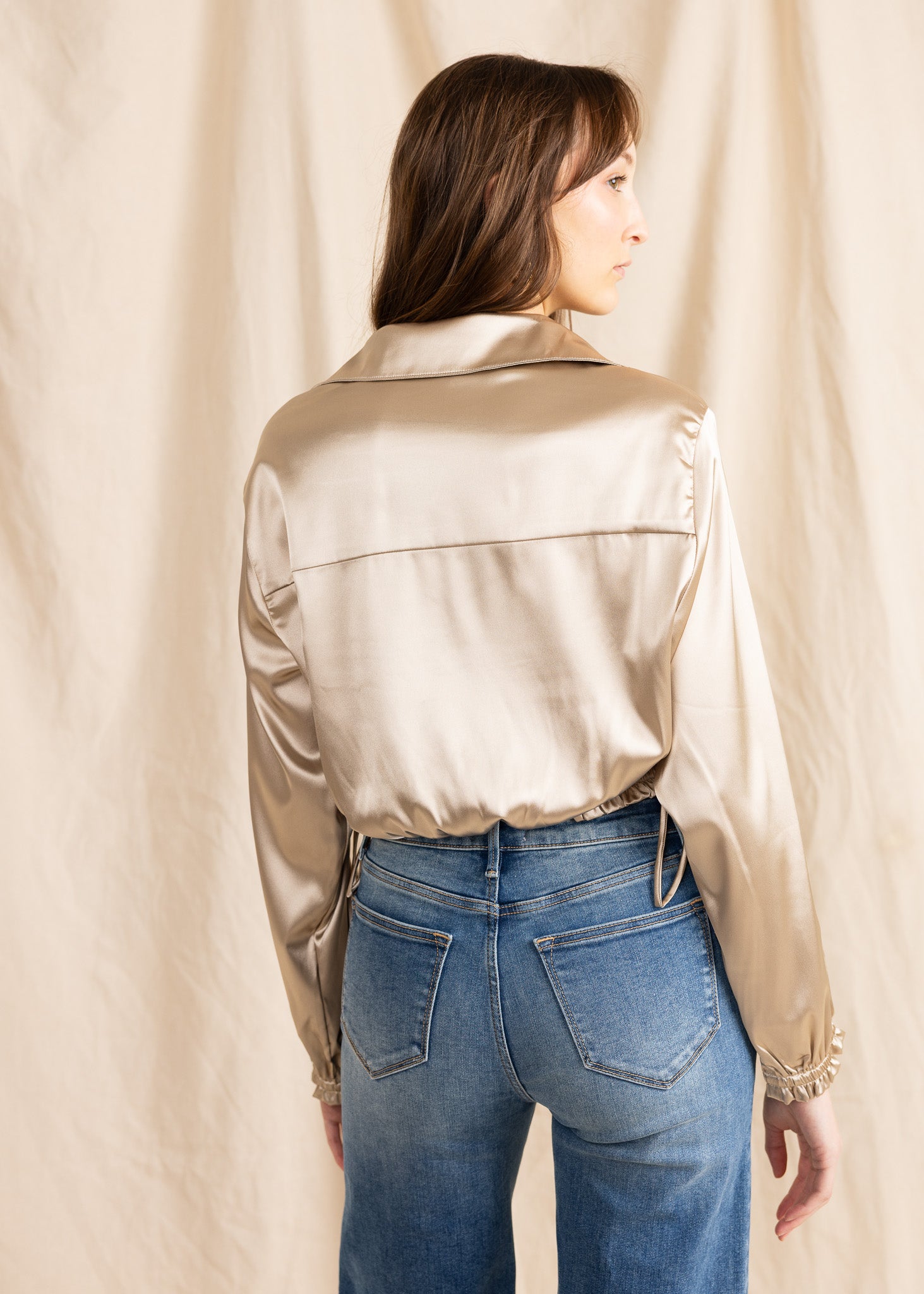 BLONDIE TOP satin