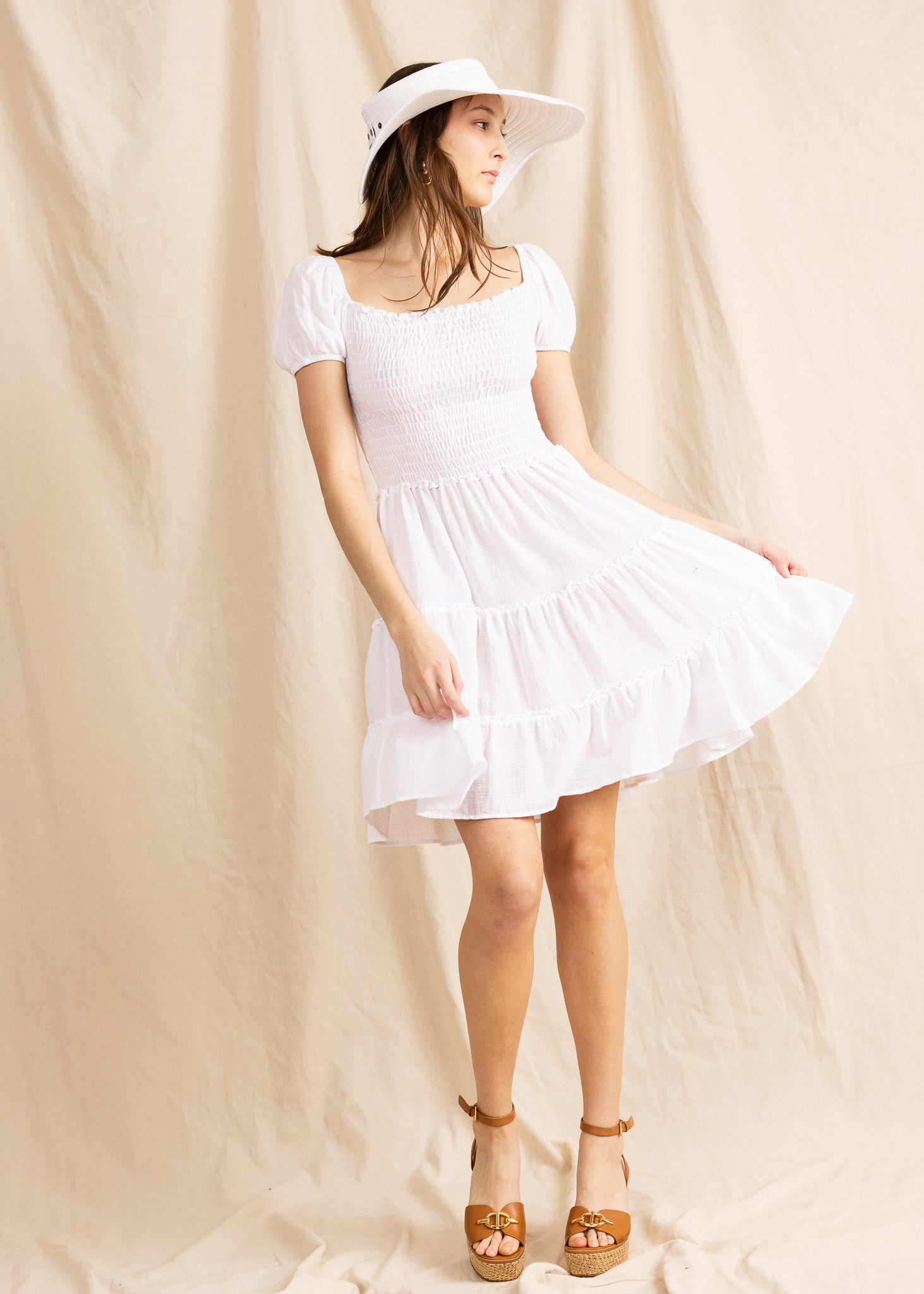 SIENNA MINI DRESS gauze