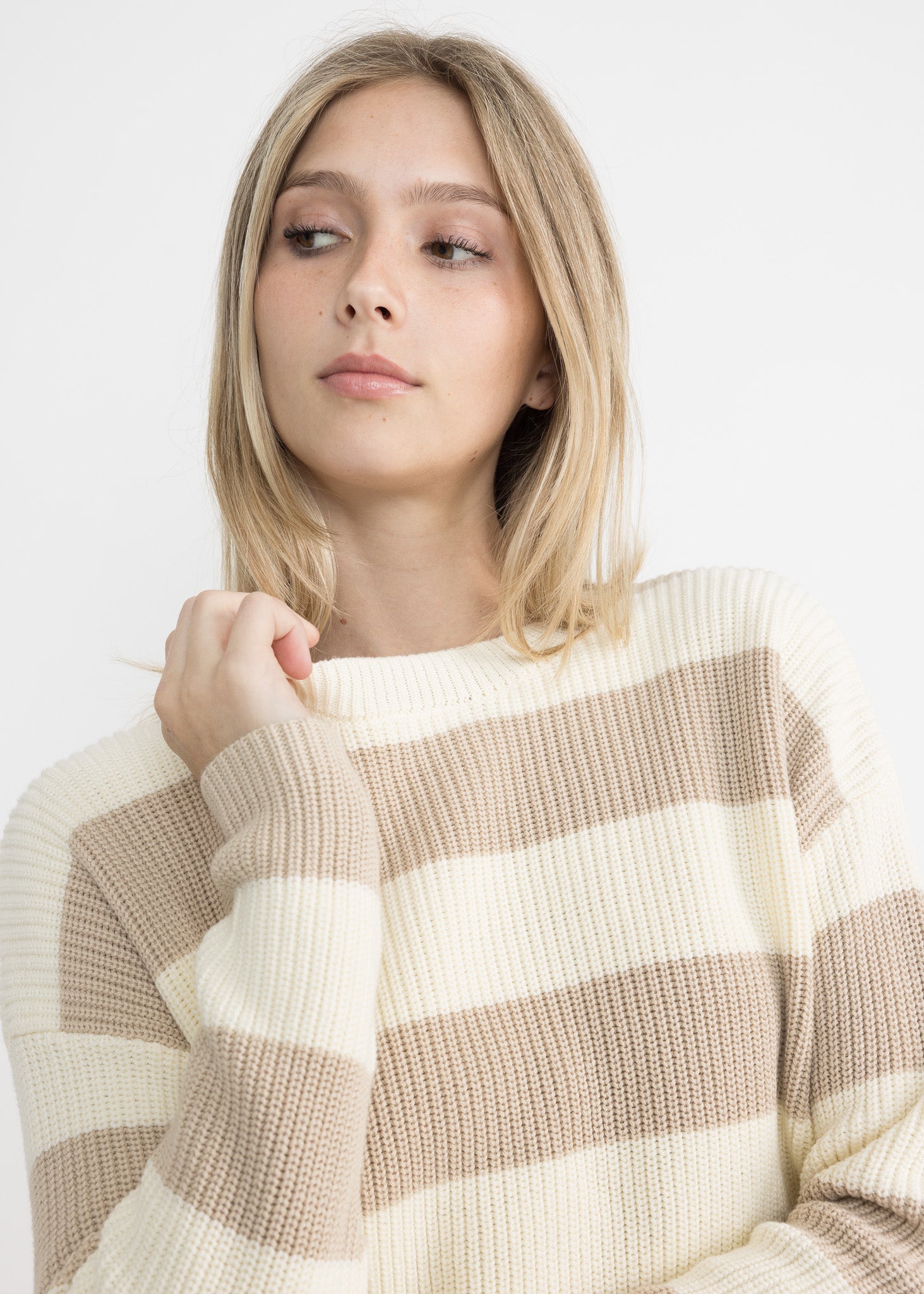 CAROLINA women's knit stripe sweater - Yana K Collective