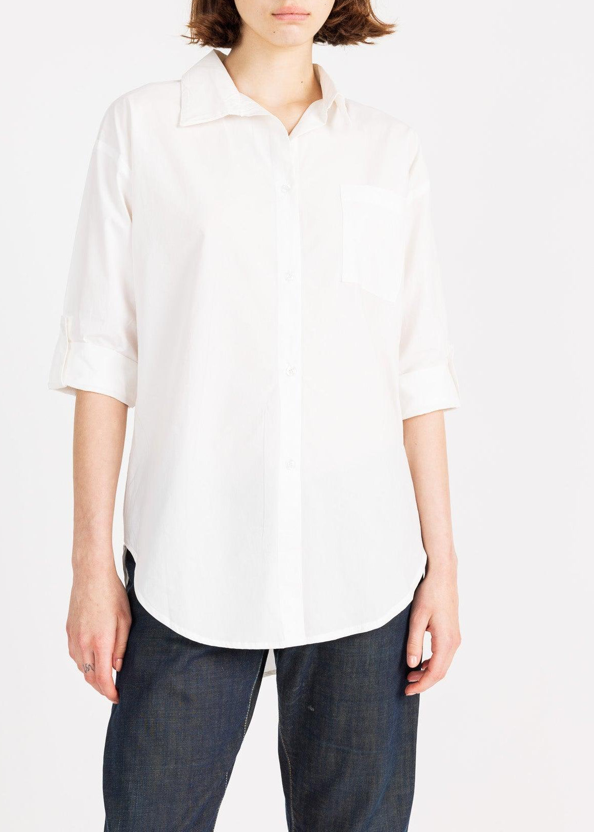 FIJI women's long sleeve button down blouse - Yana K Collective