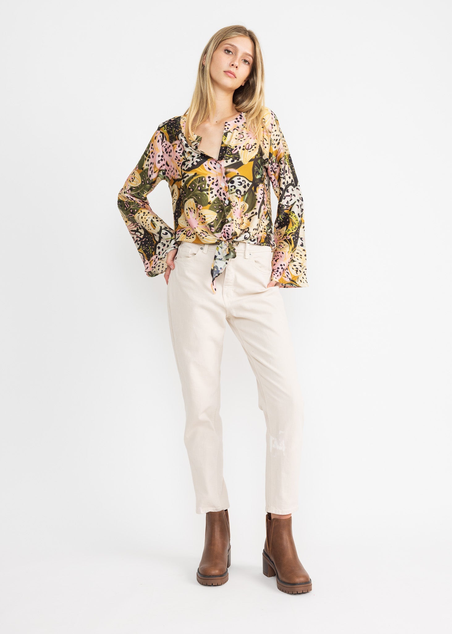 KHLOE TOP print F24 - Yana K Collective