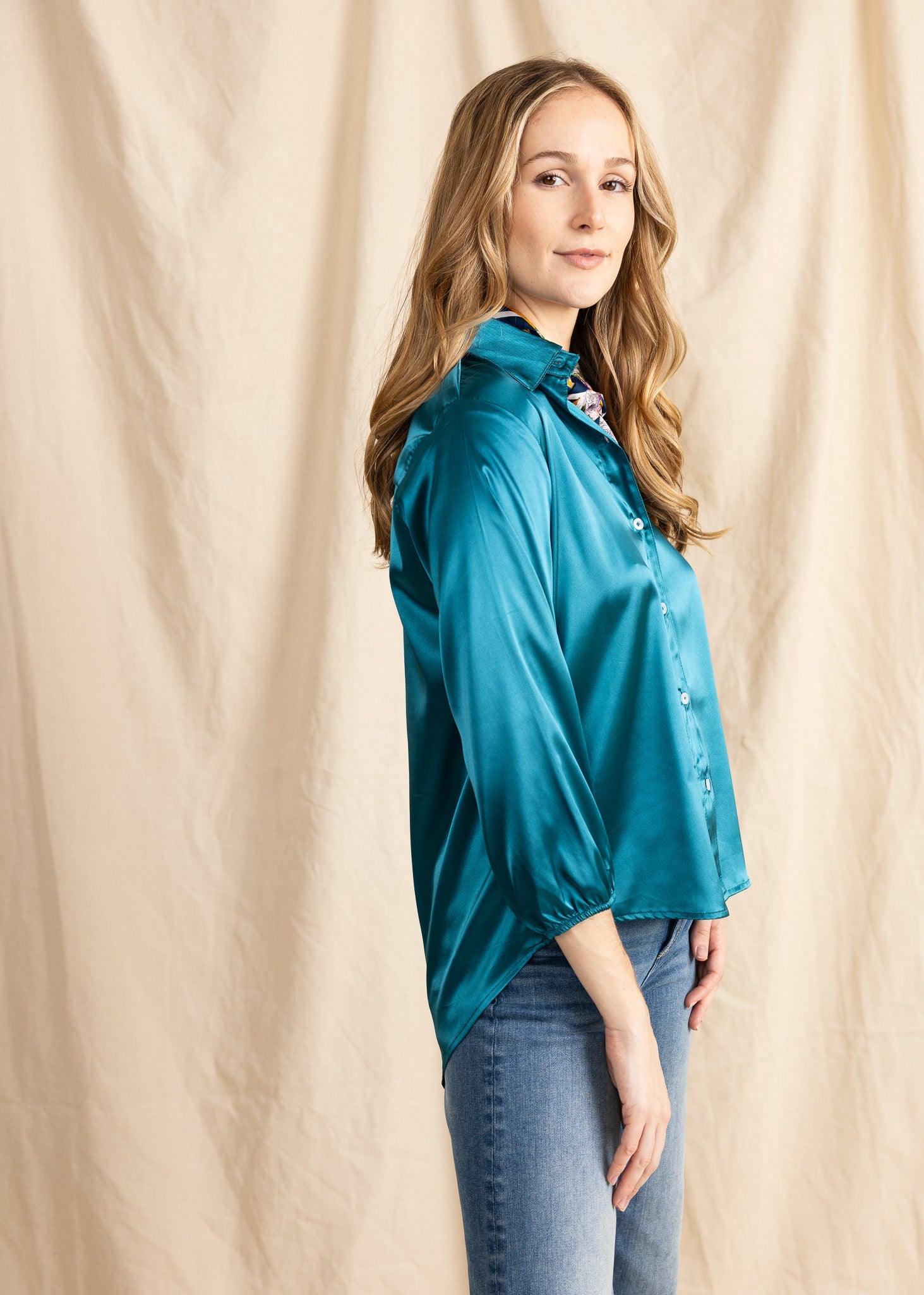 SASHA TOP satin - Yana K Collective