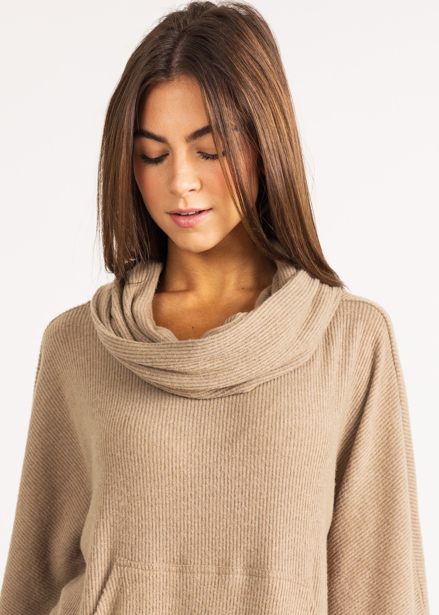 COWL NECK SWEATERS