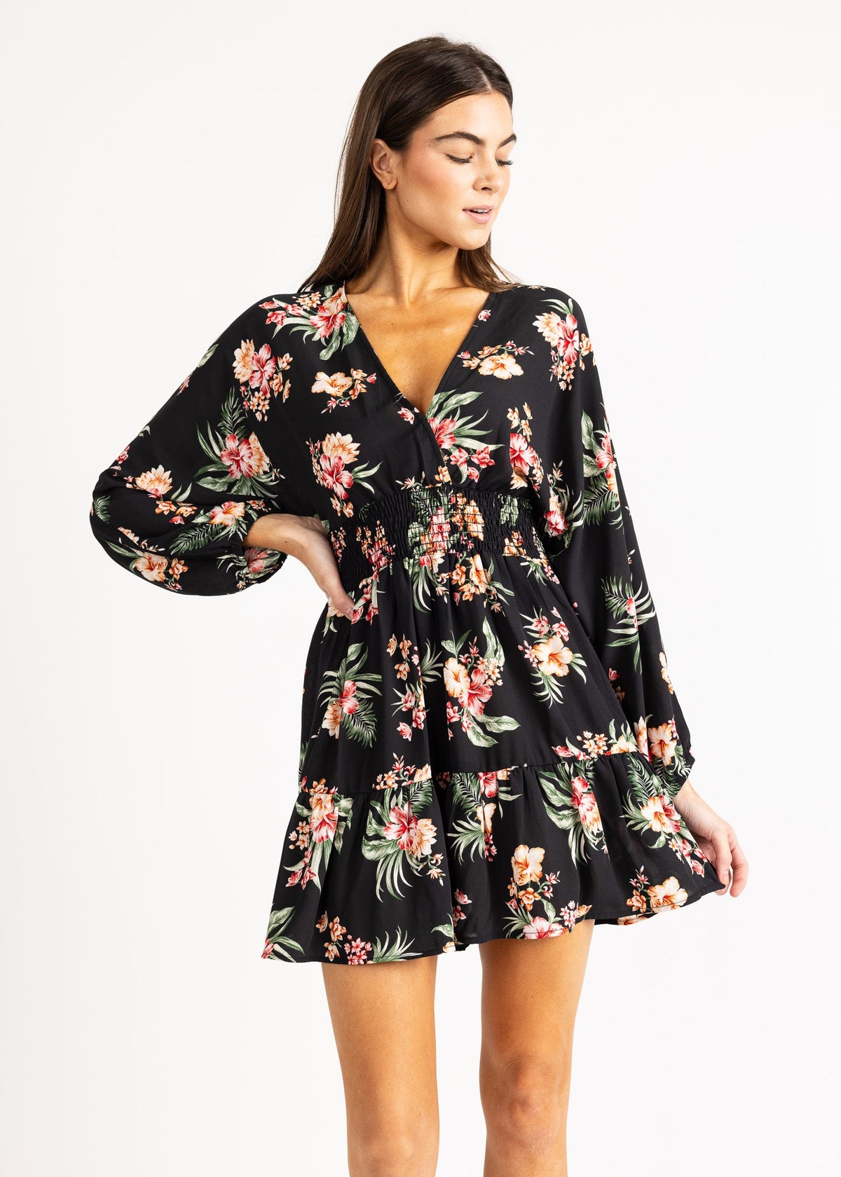 IZZY MINI DRESS print - Yana K
