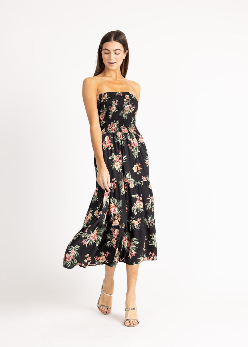 SEBASTIAN 3/4 DRESS airflo poly print - Yana K
