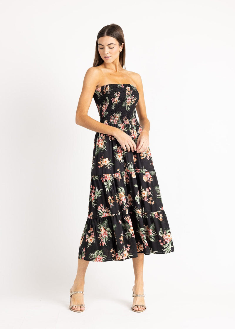 SEBASTIAN 3/4 DRESS airflo poly print - Yana K