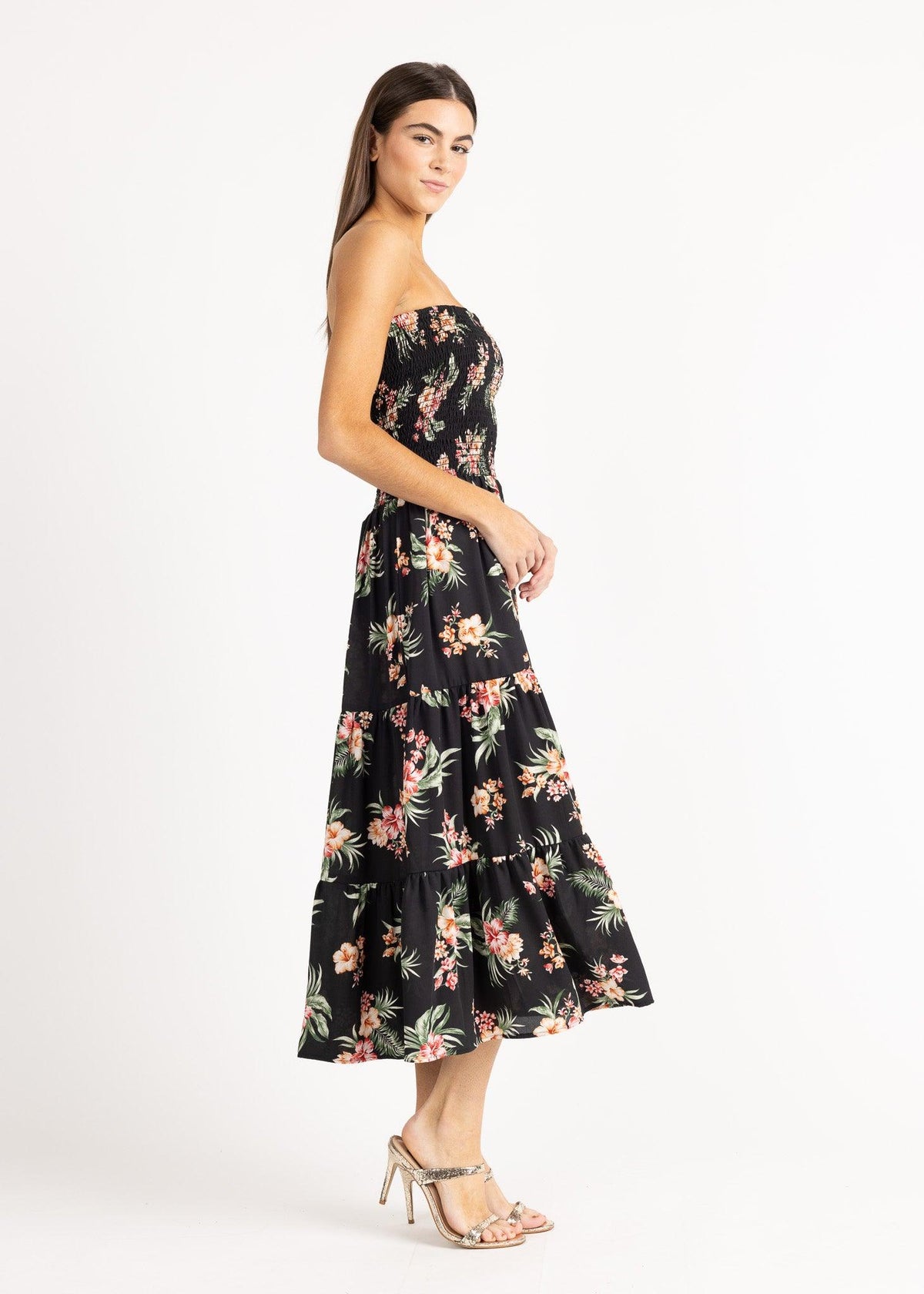 SEBASTIAN 3/4 DRESS airflo poly print - Yana K