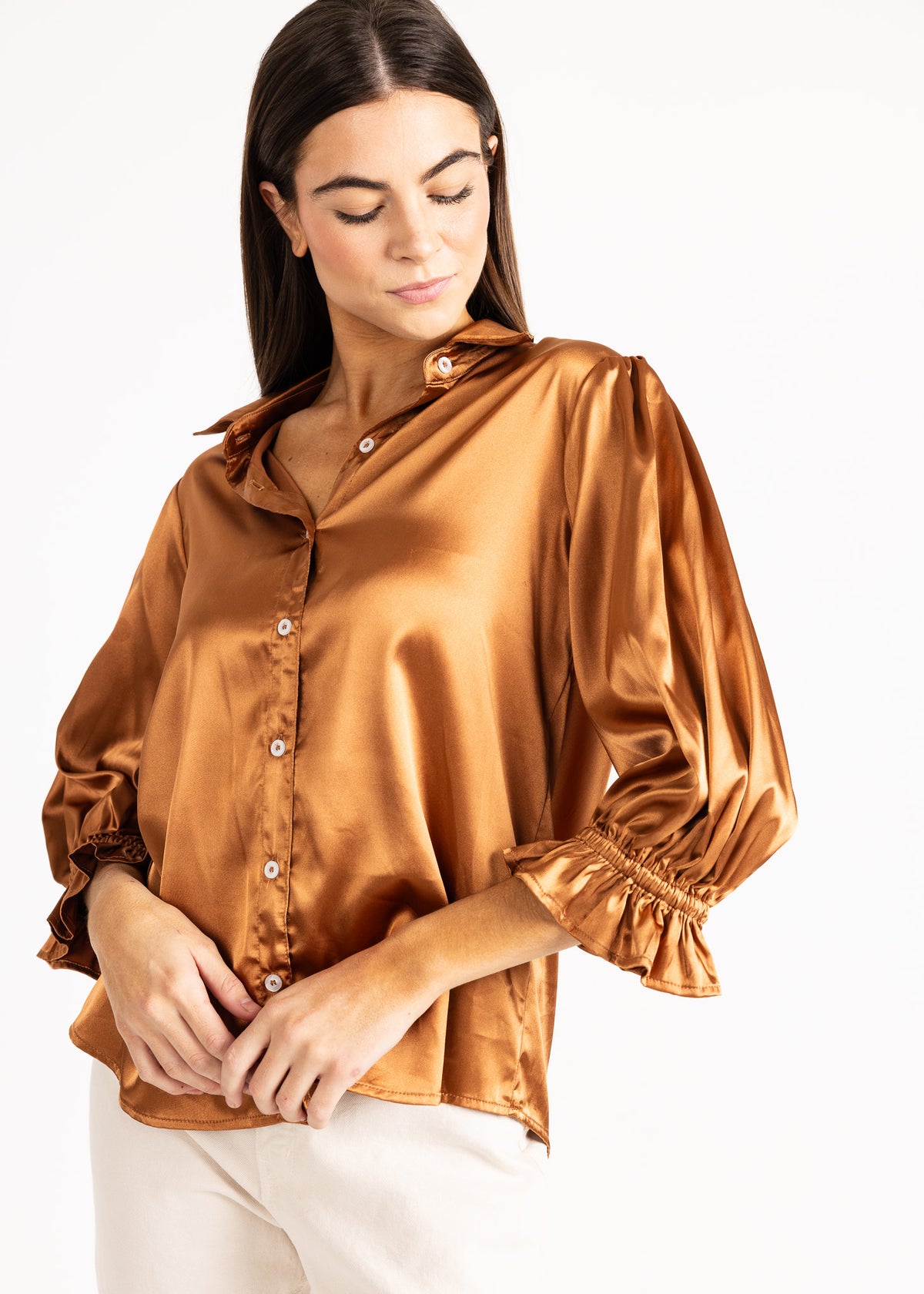 KESH TOP silky satin