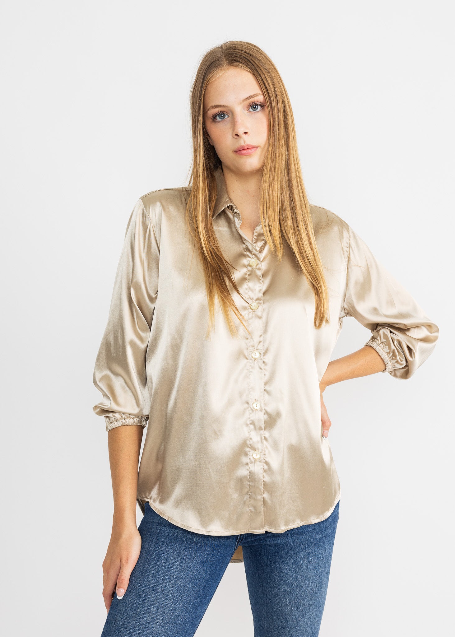 SASHA TOP satin