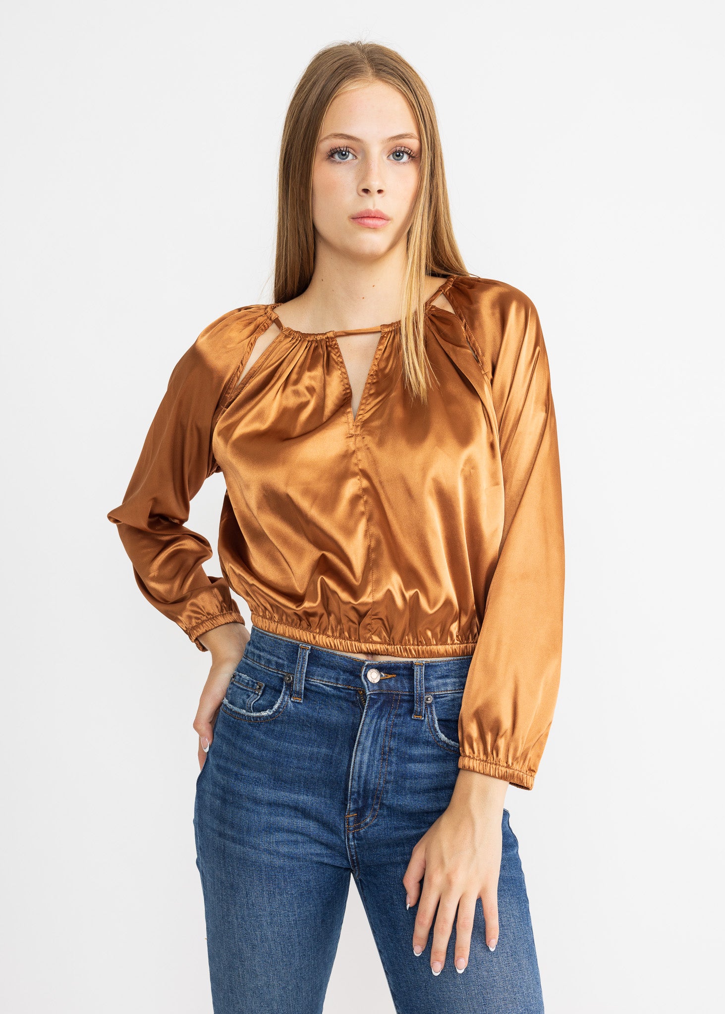 PORTO TOP satin fall24