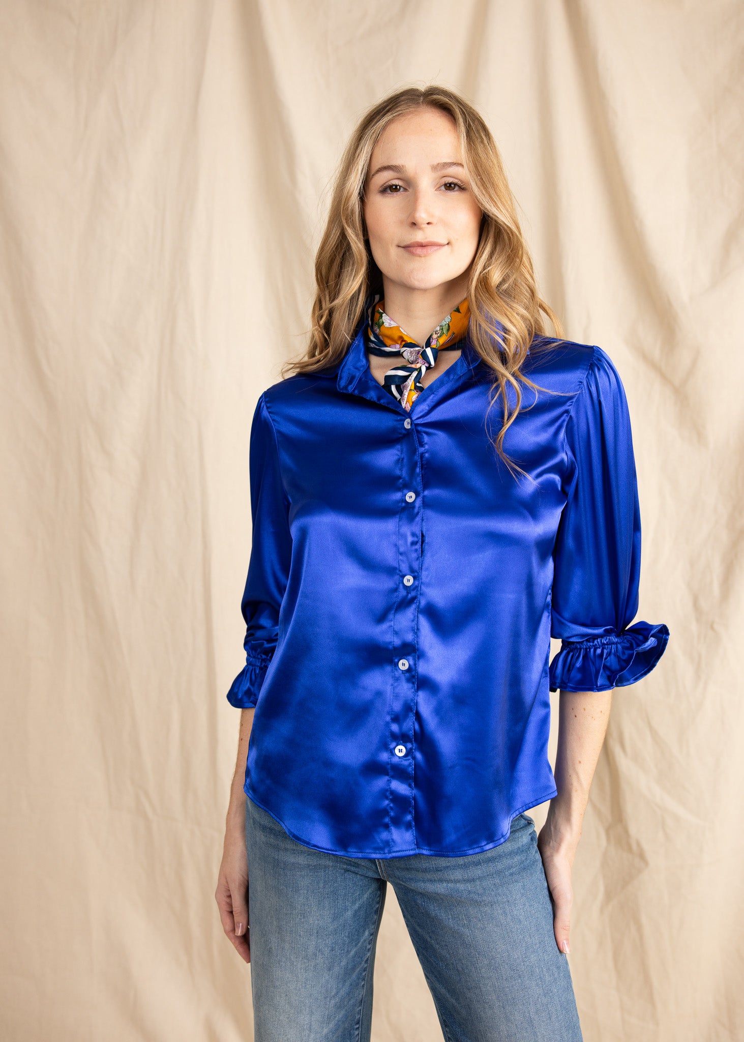 KESH TOP silky satin