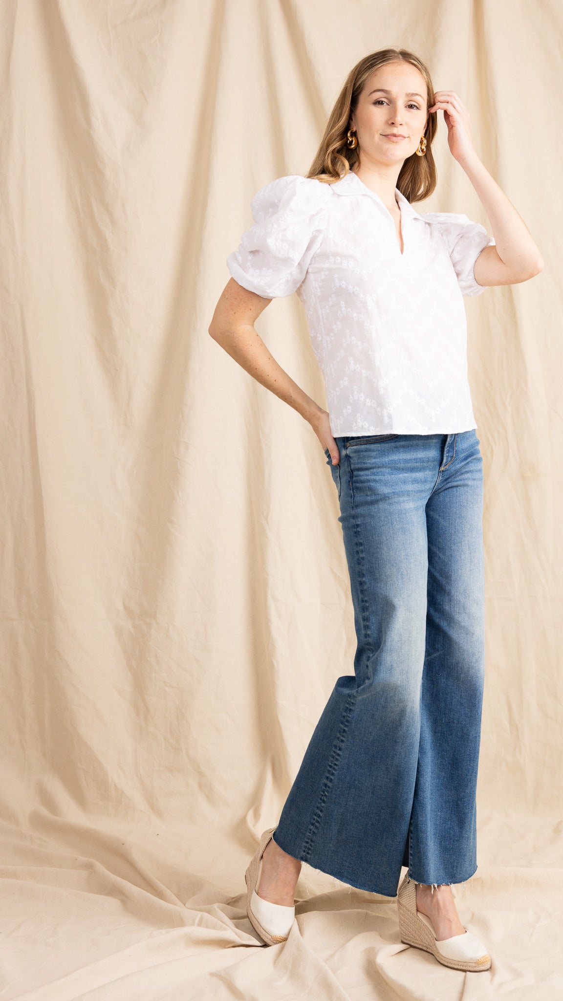 BEATRICE TOP eyelet