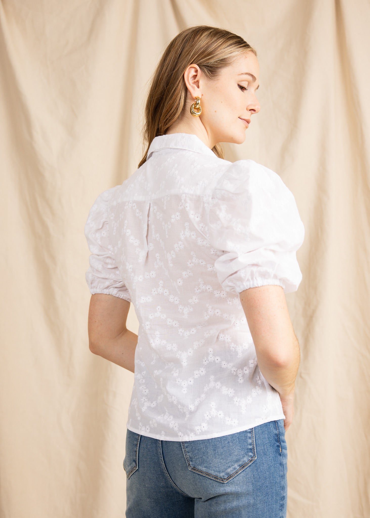 BEATRICE TOP eyelet