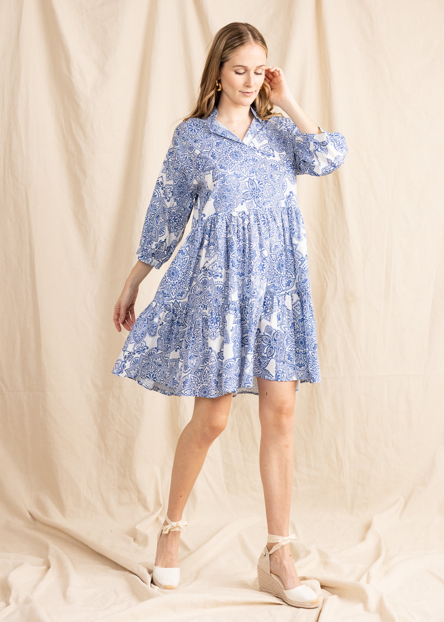 CAYMAN DRESS mediterranean print