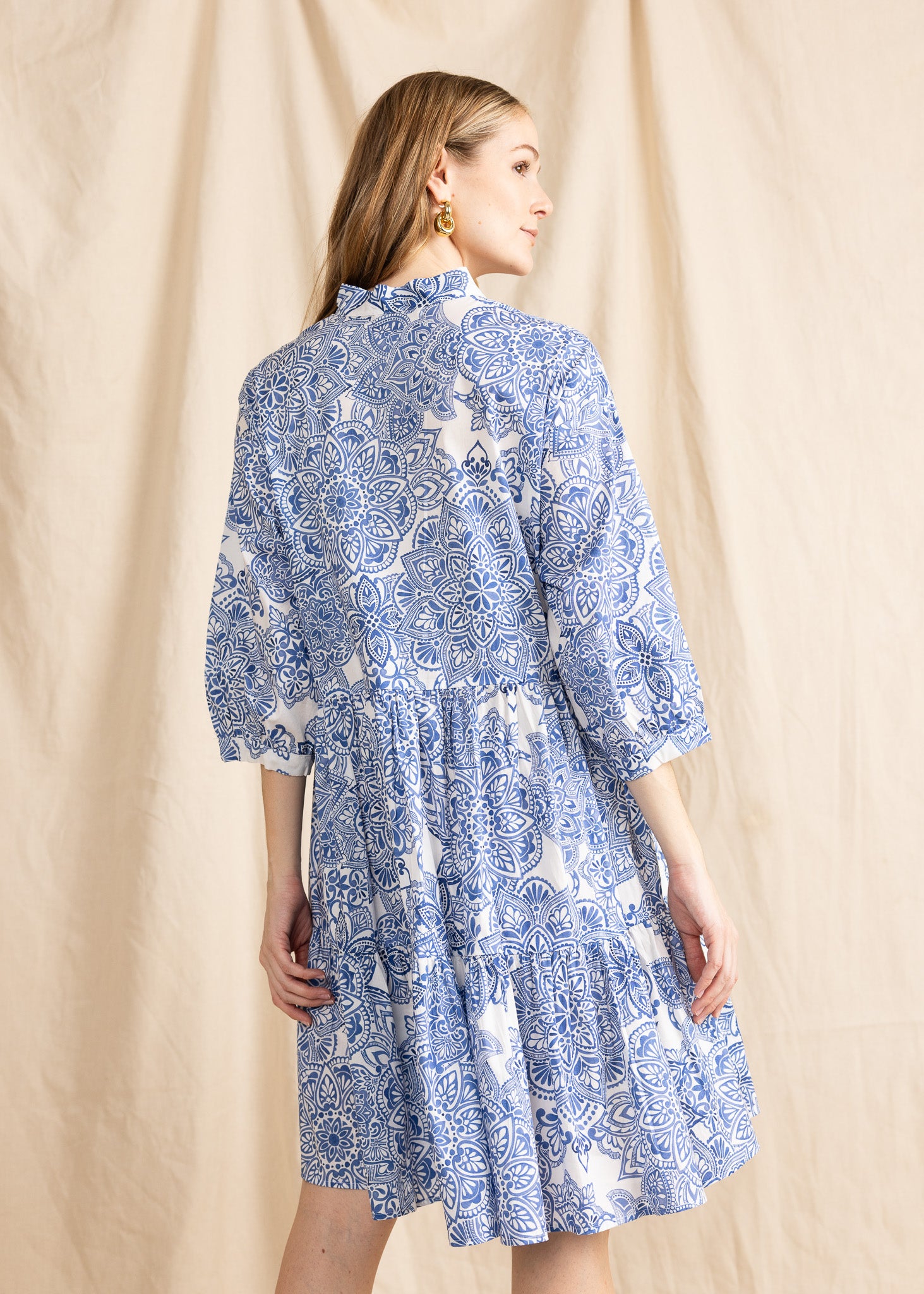 CAYMAN DRESS mediterranean print