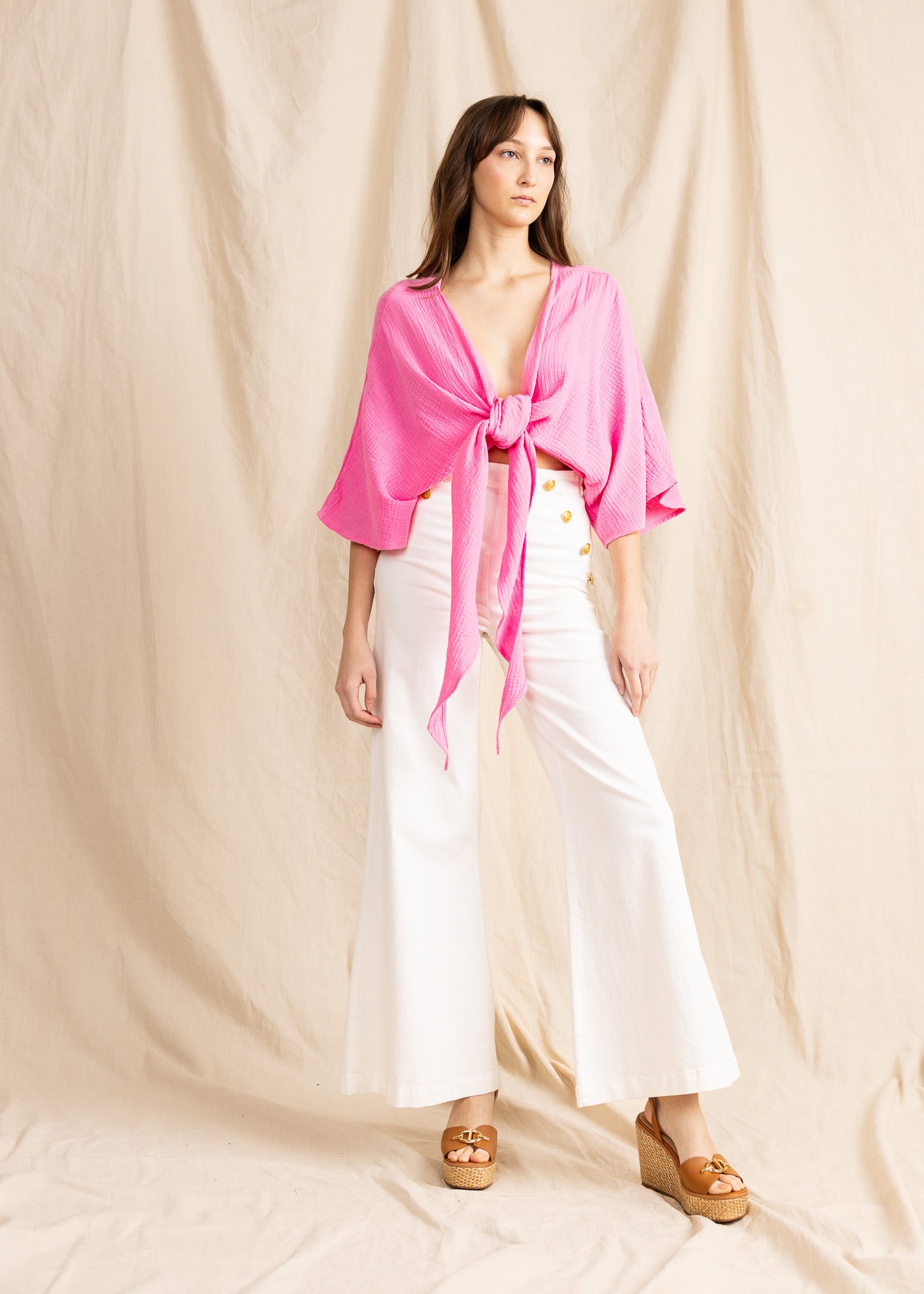ALAYA TOP double gauze