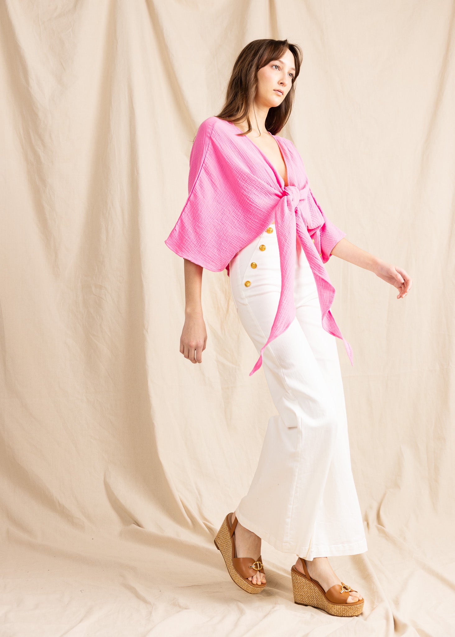 ALAYA TOP double gauze