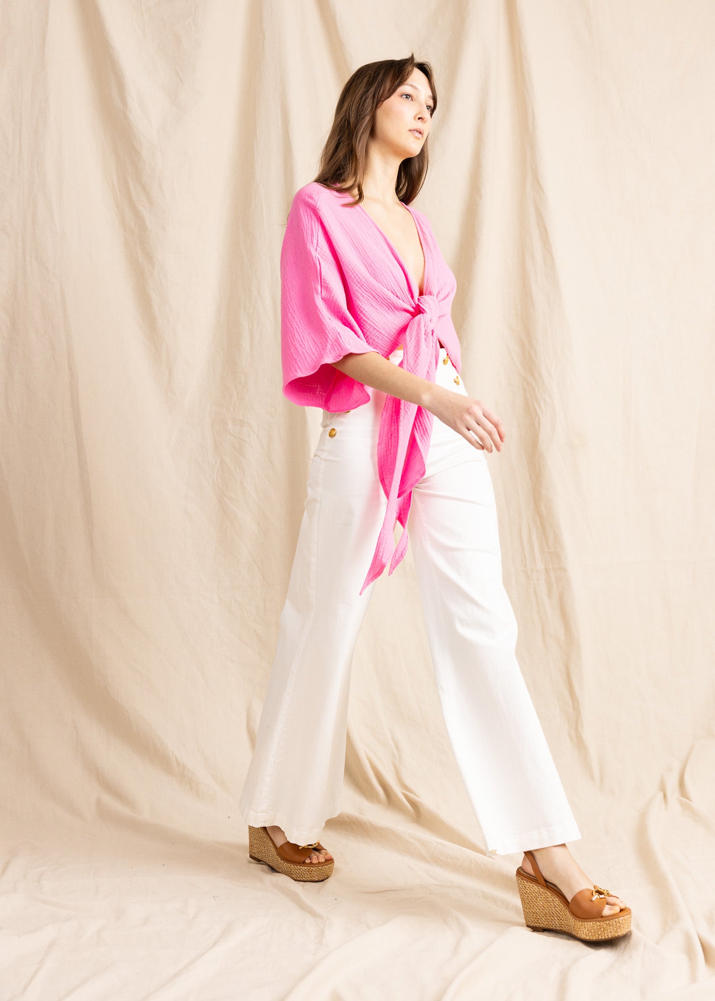 ALAYA TOP double gauze