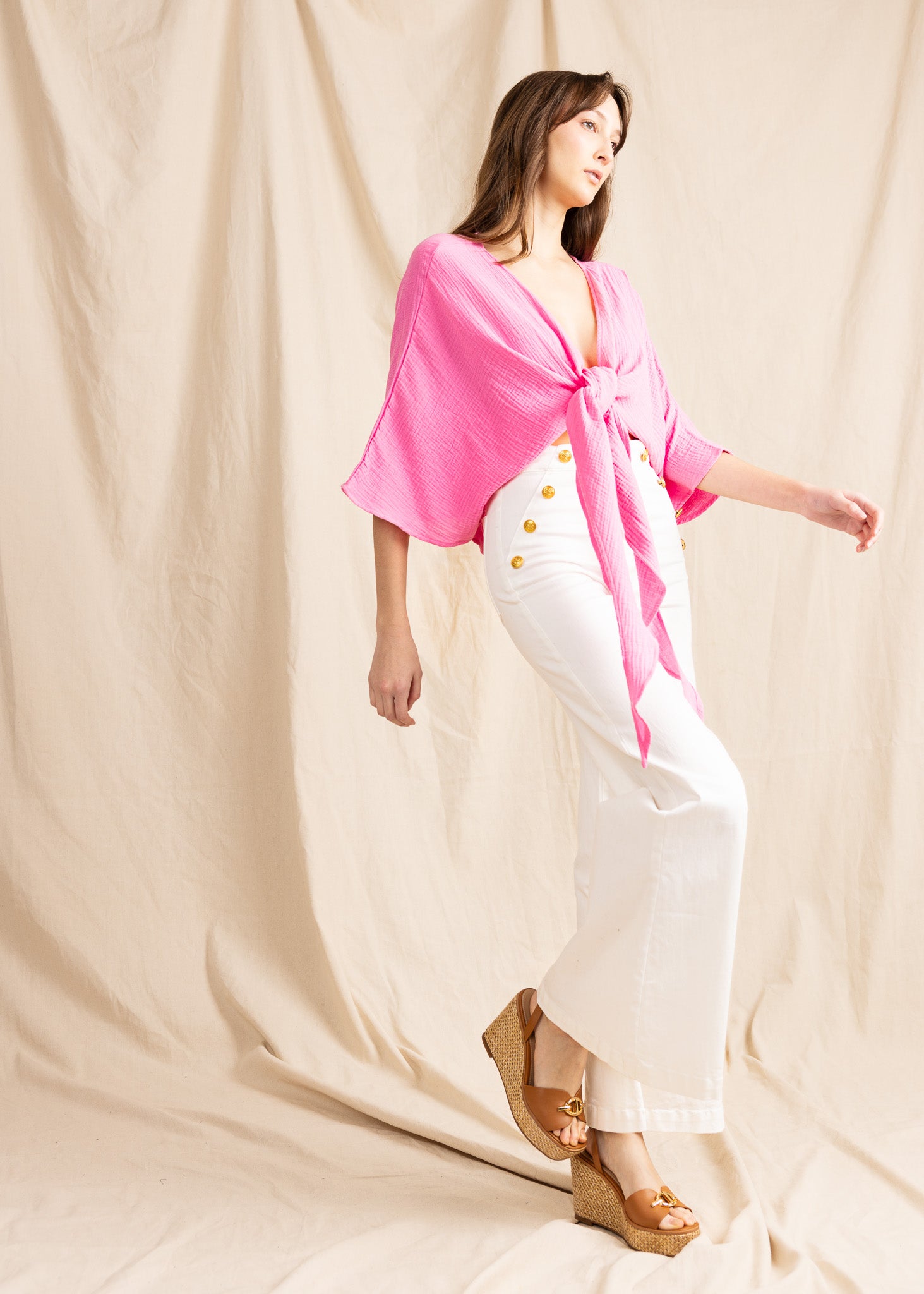 ALAYA TOP double gauze