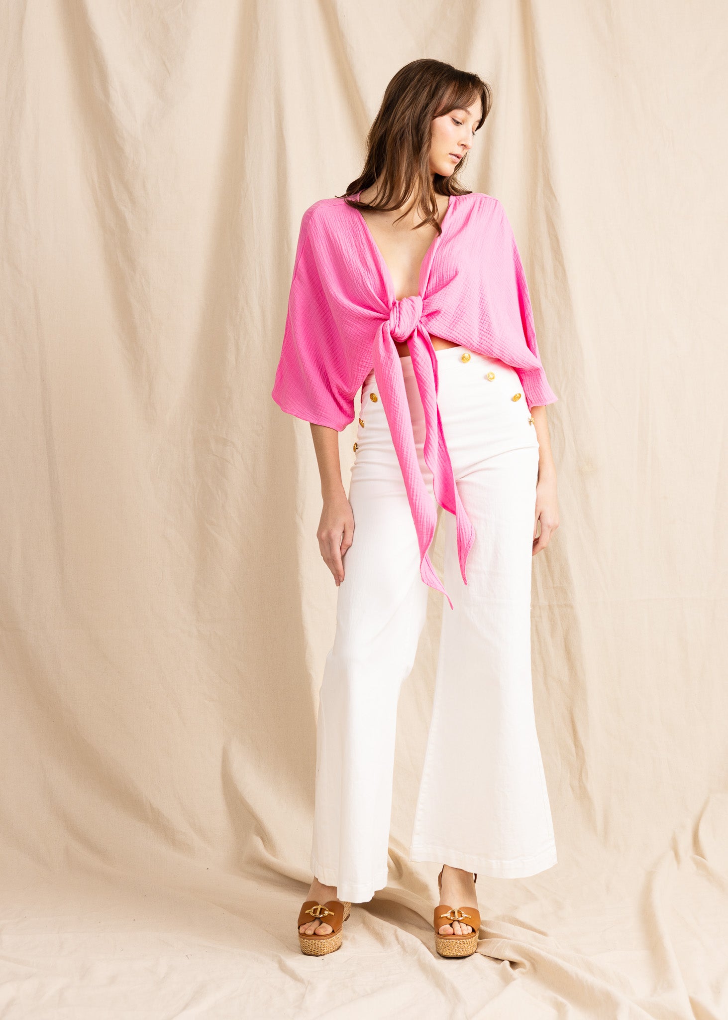 ALAYA TOP double gauze