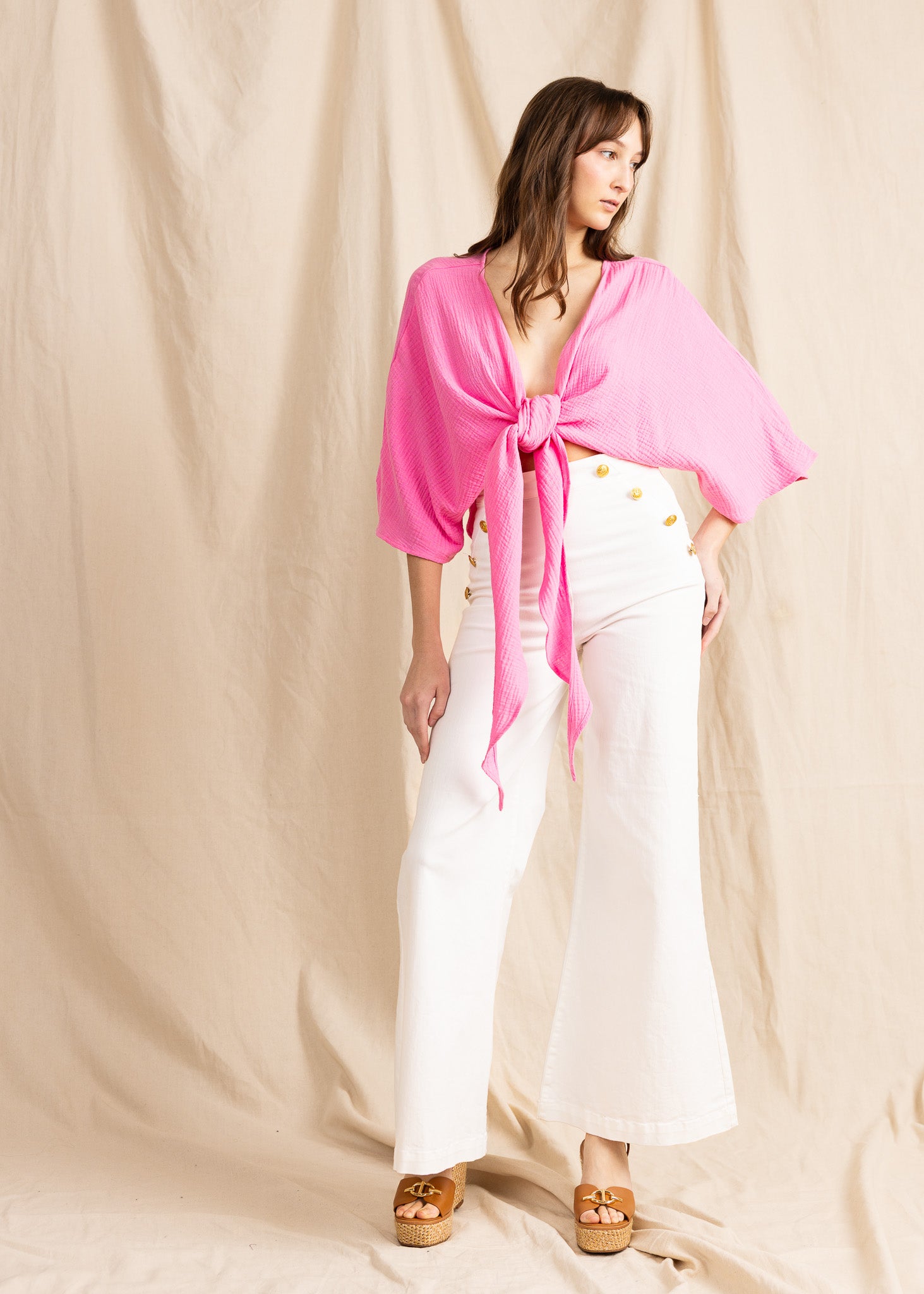 ALAYA TOP double gauze
