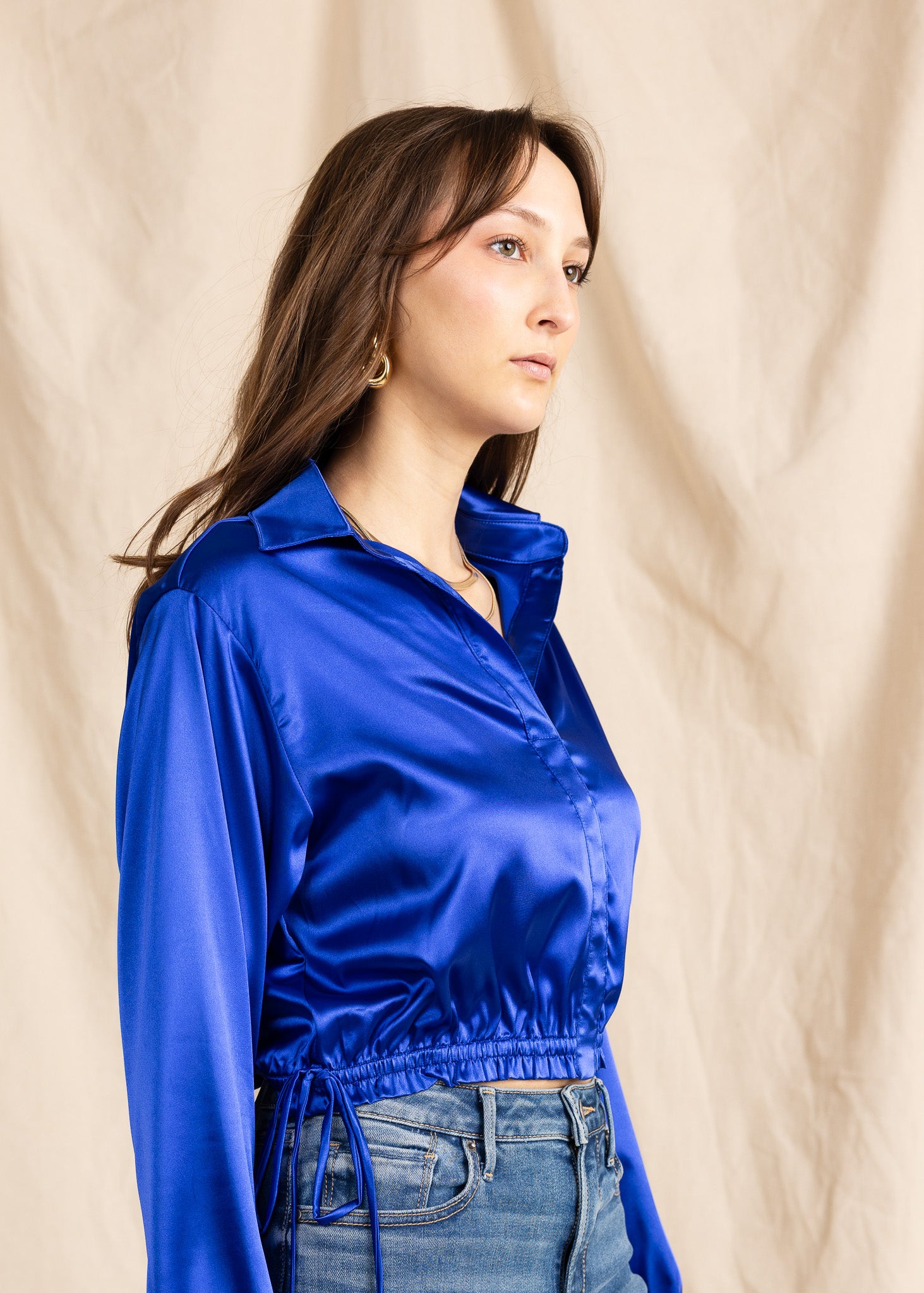 BLONDIE TOP satin