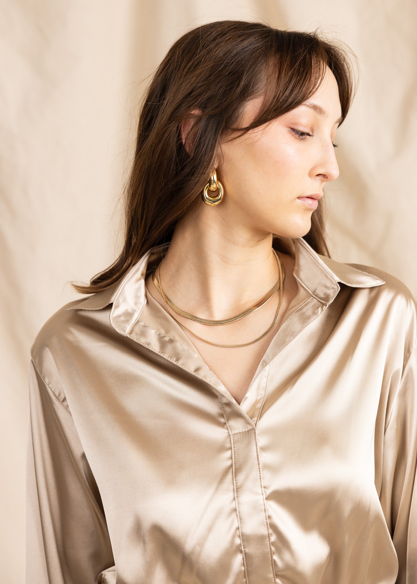 BLONDIE TOP satin