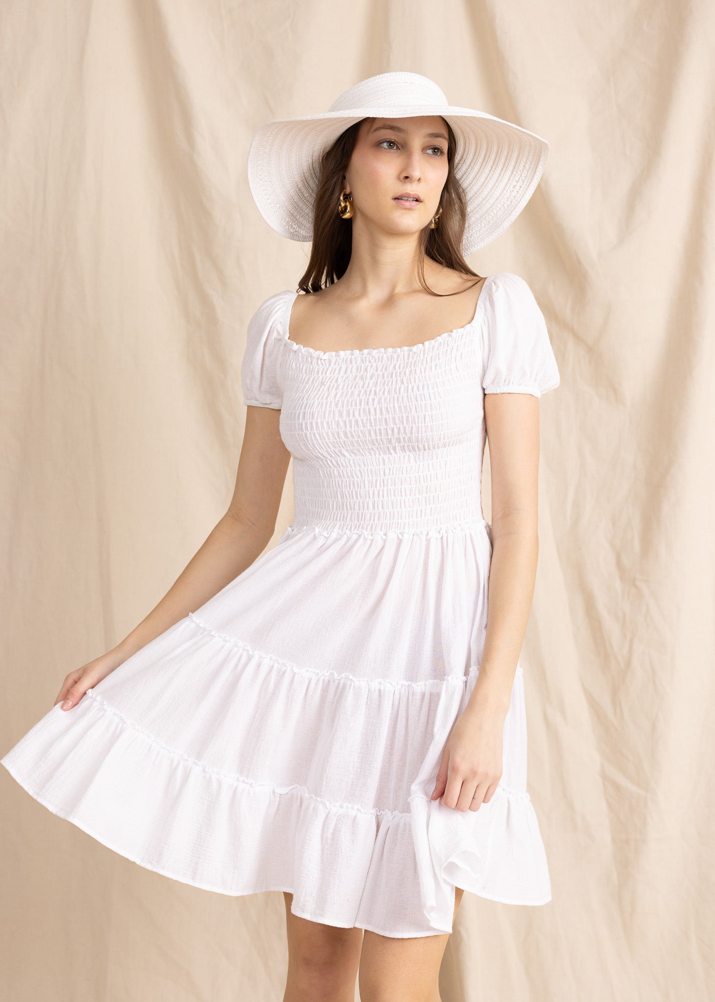SIENNA MINI DRESS gauze