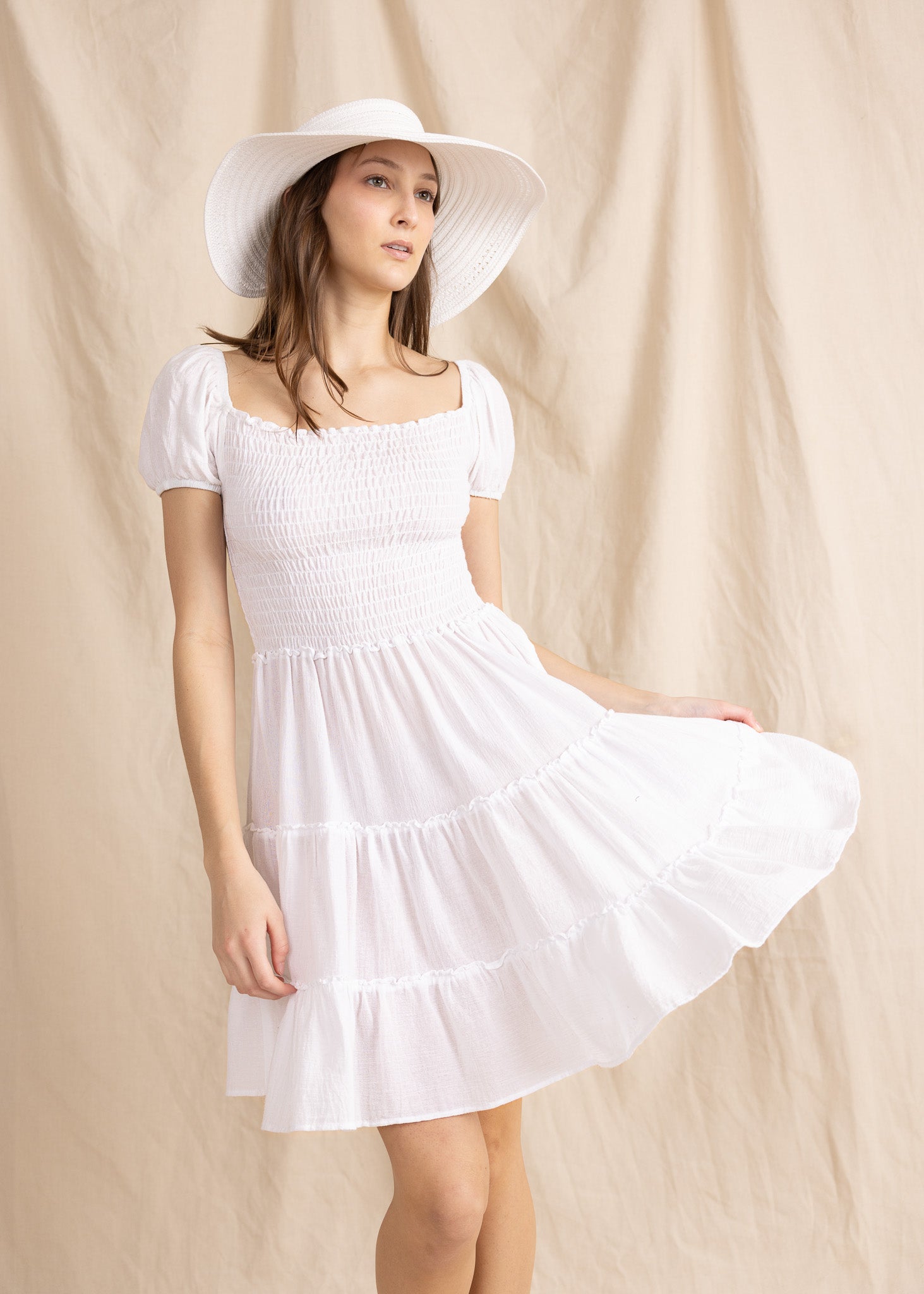 SIENNA MINI DRESS gauze