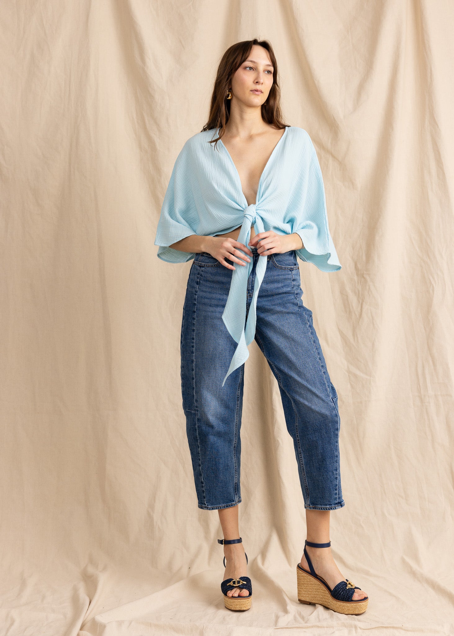 ALAYA TOP double gauze