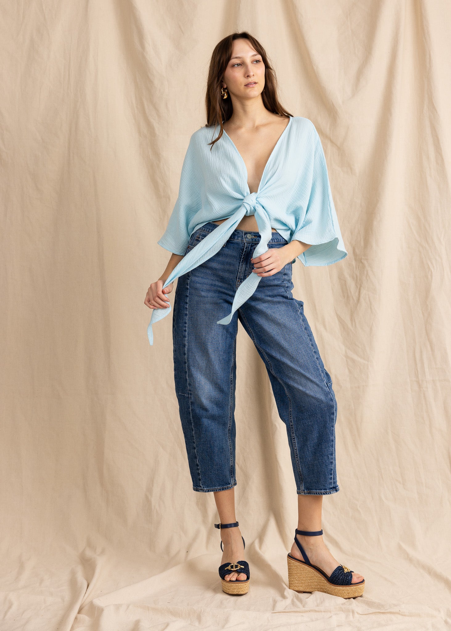 ALAYA TOP double gauze