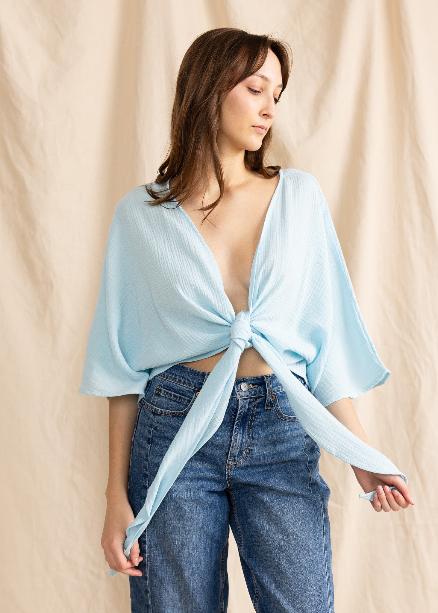 ALAYA TOP double gauze