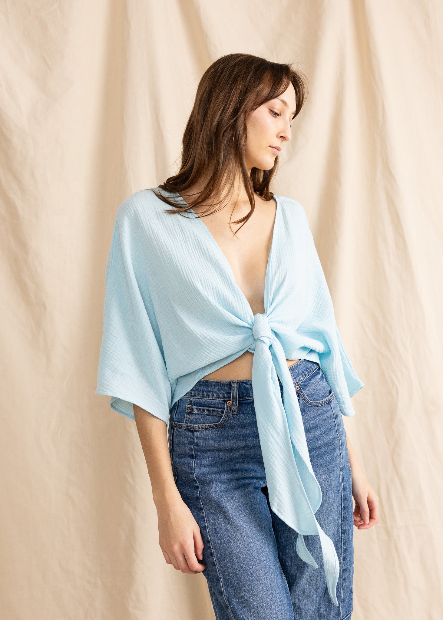ALAYA TOP double gauze