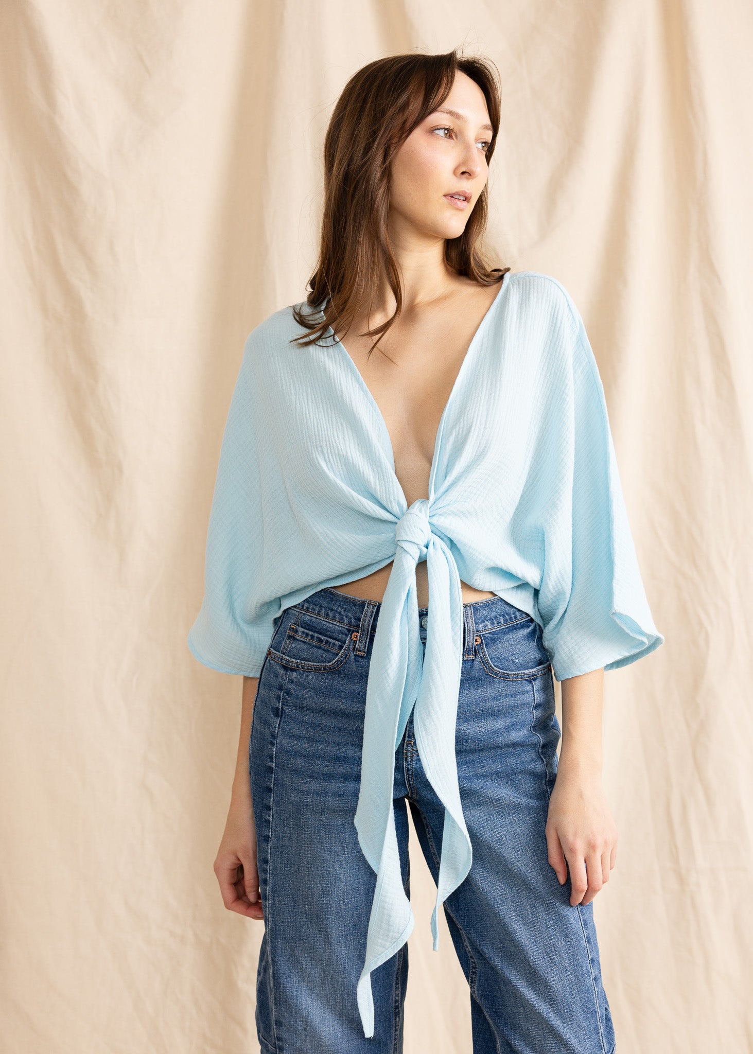ALAYA TOP double gauze