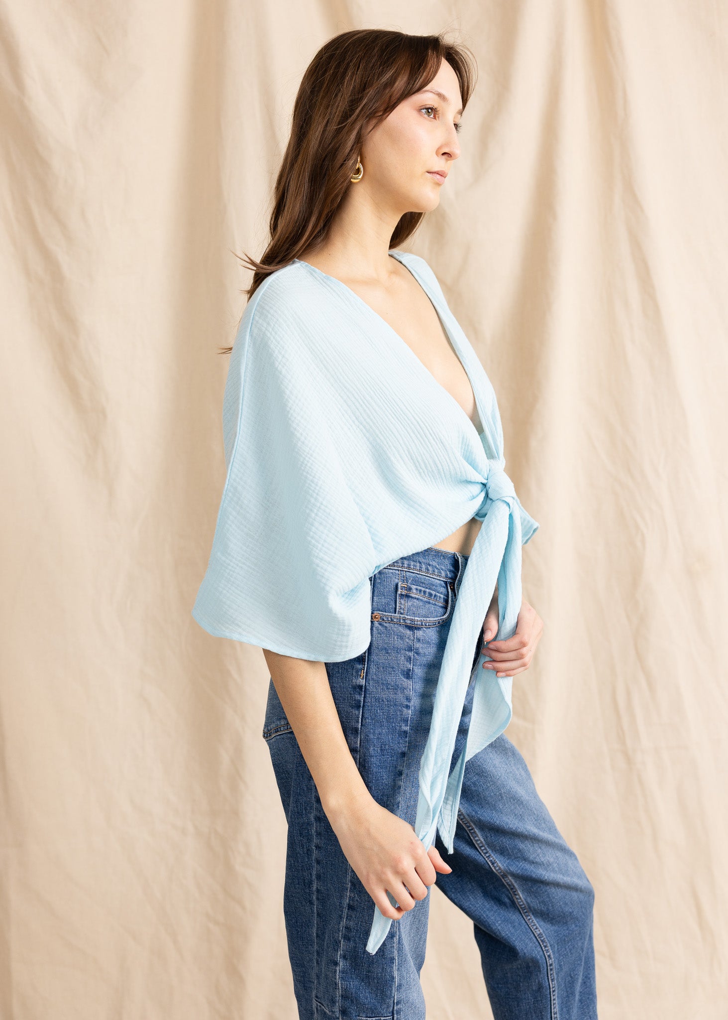 ALAYA TOP double gauze