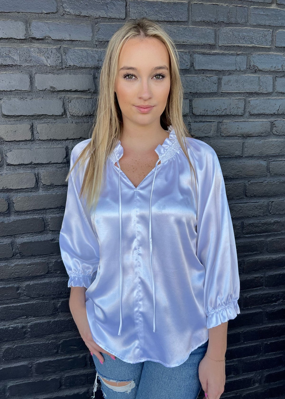 BELMONT TOP satin - Yana K