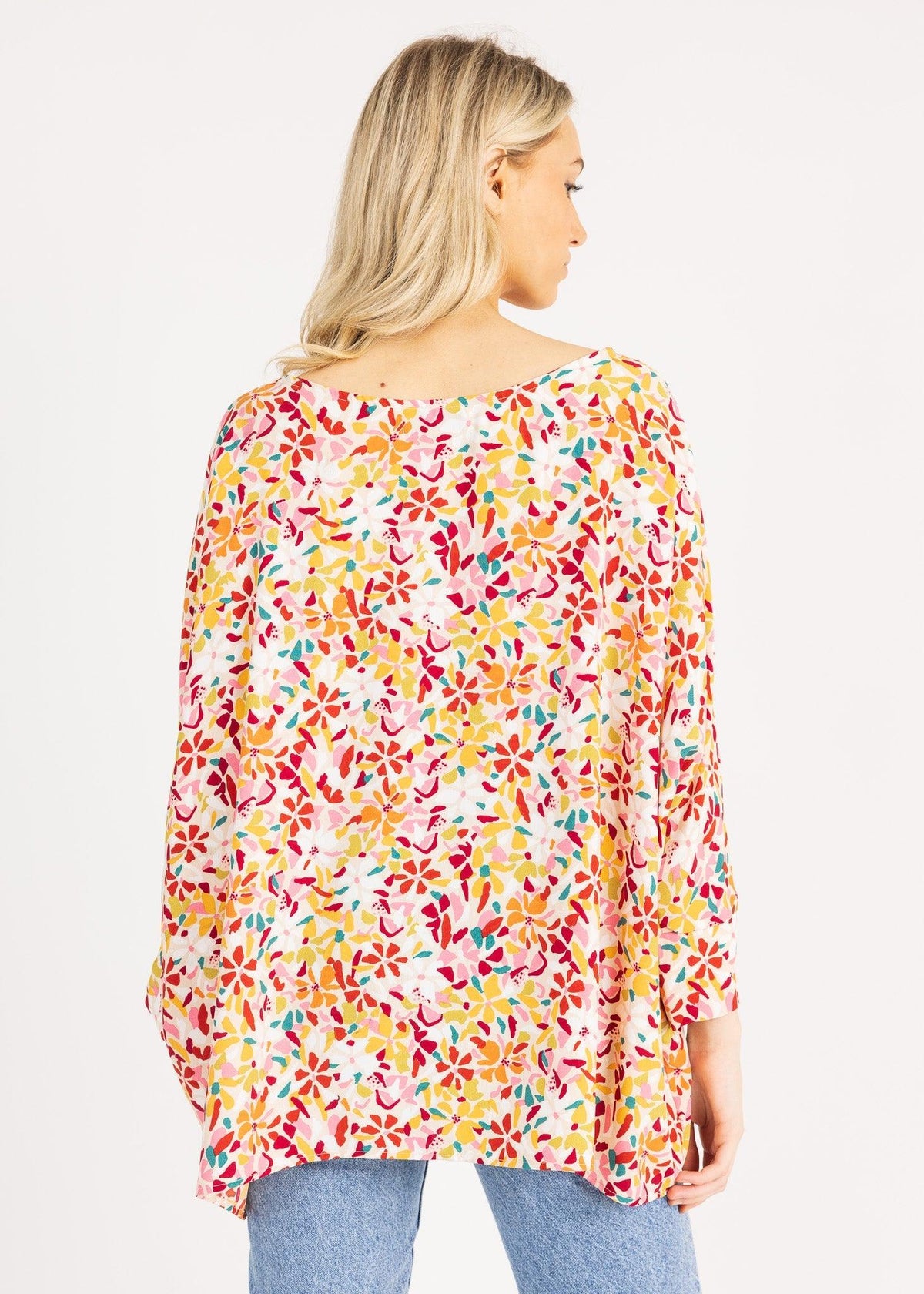 APPLE TOP 3/4 SLEEVE print - Yana K