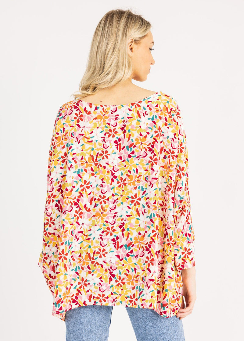 APPLE TOP 3/4 SLEEVE print - Yana K
